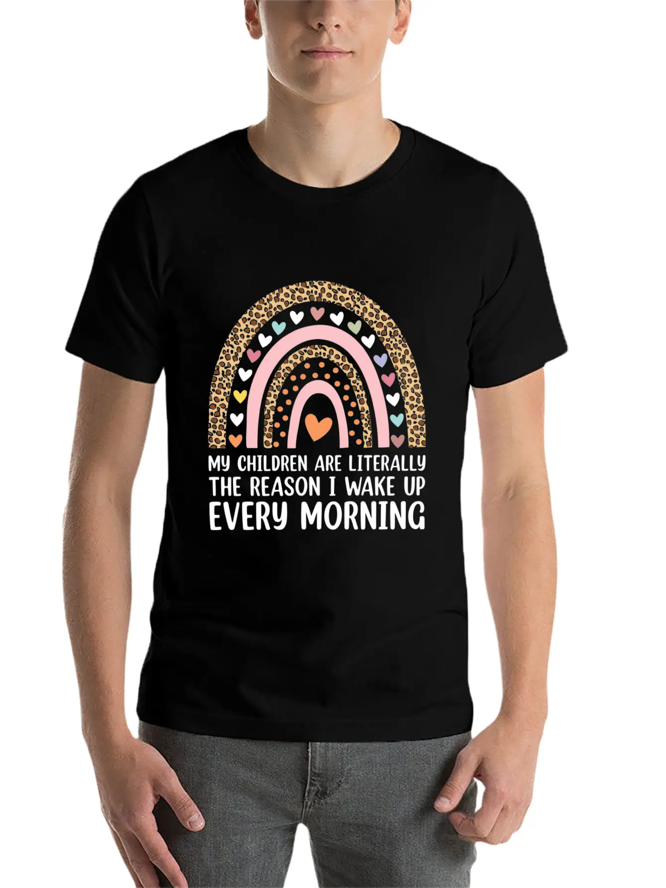 Reason I Wake Up Every Morning Mom Mother Comfortable Minimalist Graphic Tee – Summer Style Essential