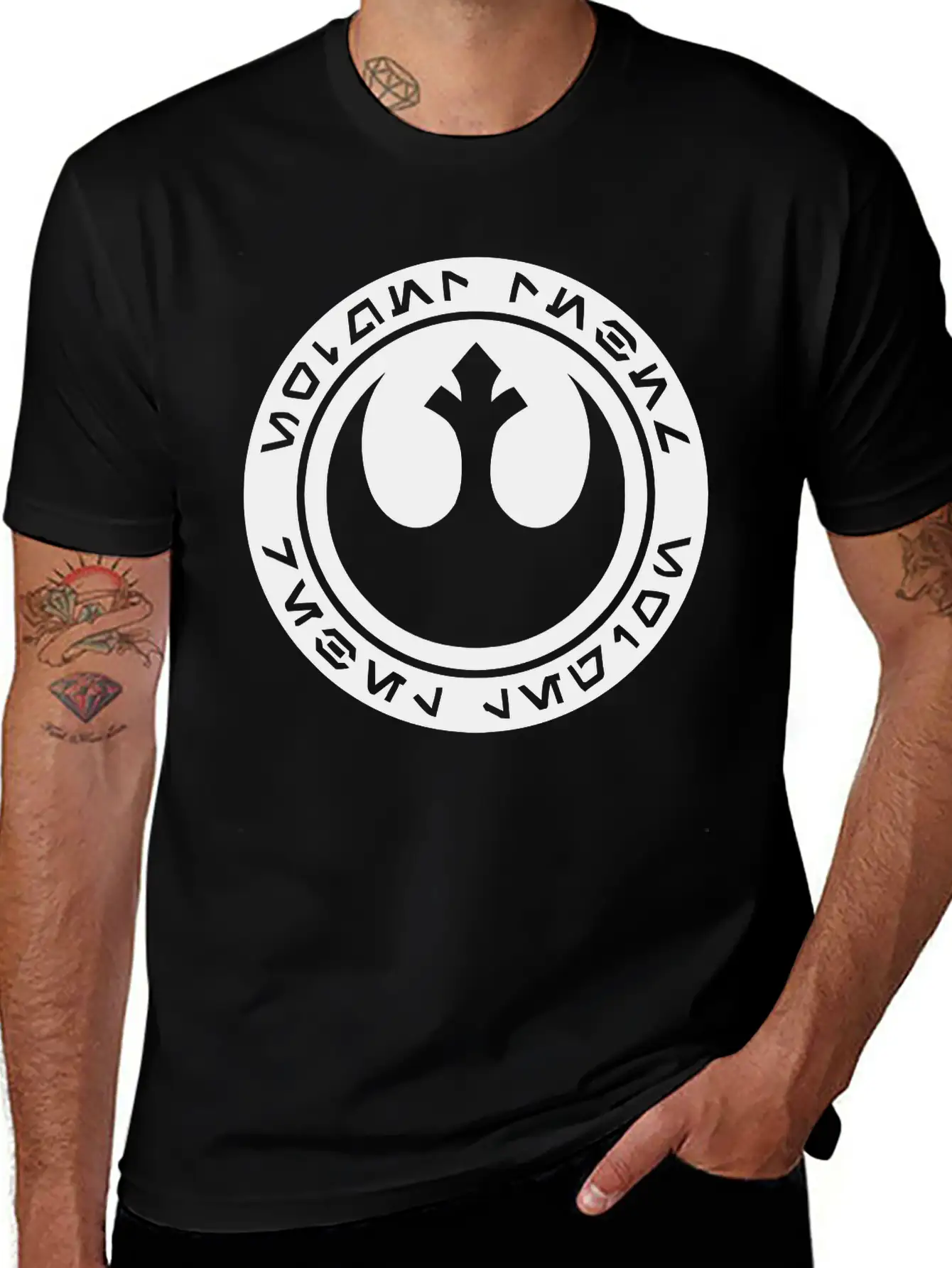 Rebellogo Unisex Short Sleeve Soft Cotton T-Shirt – Casual Everyday Wear