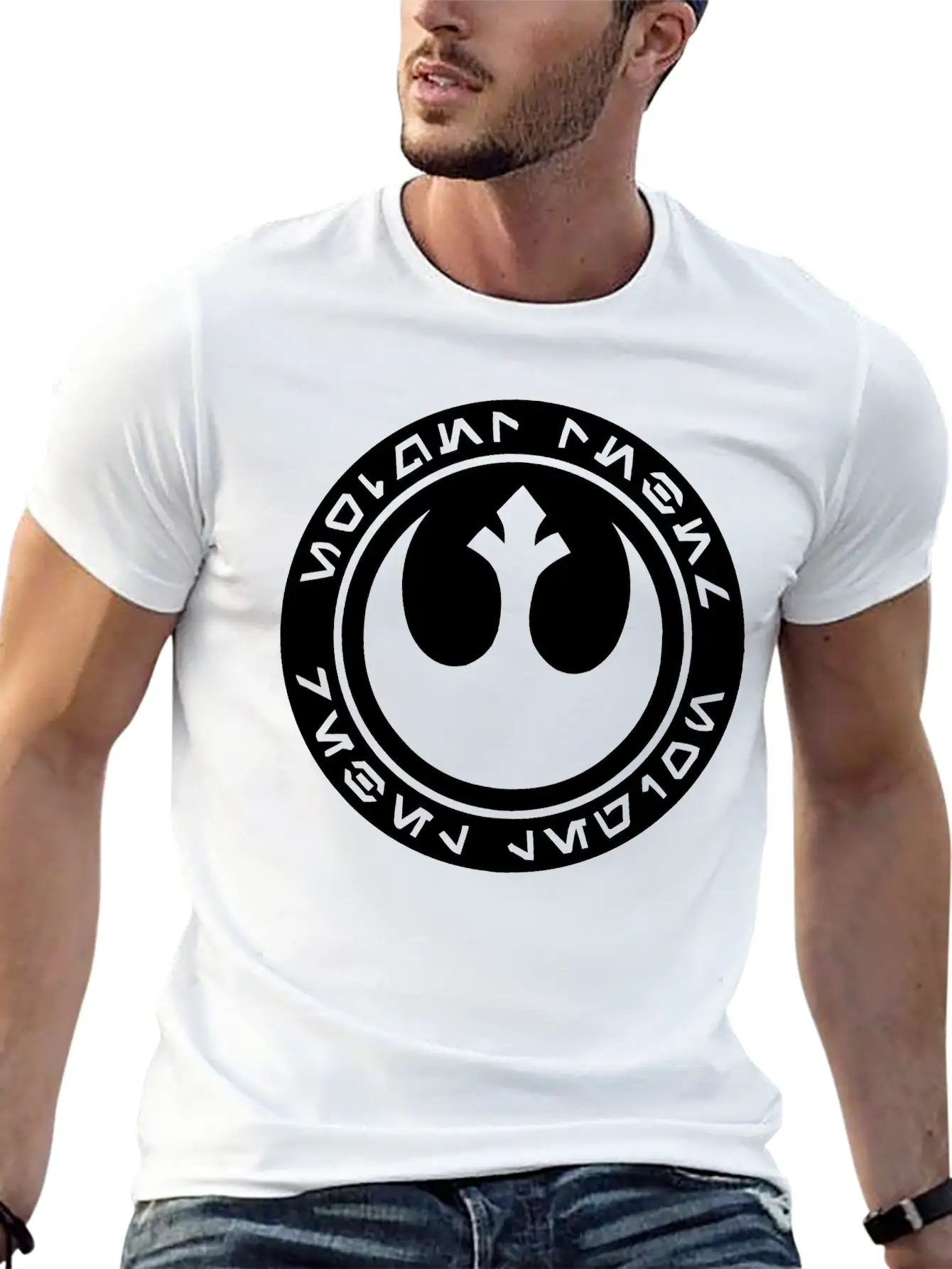 Rebellogo Unisex Short Sleeve Soft Cotton T-Shirt – Casual Everyday Wear