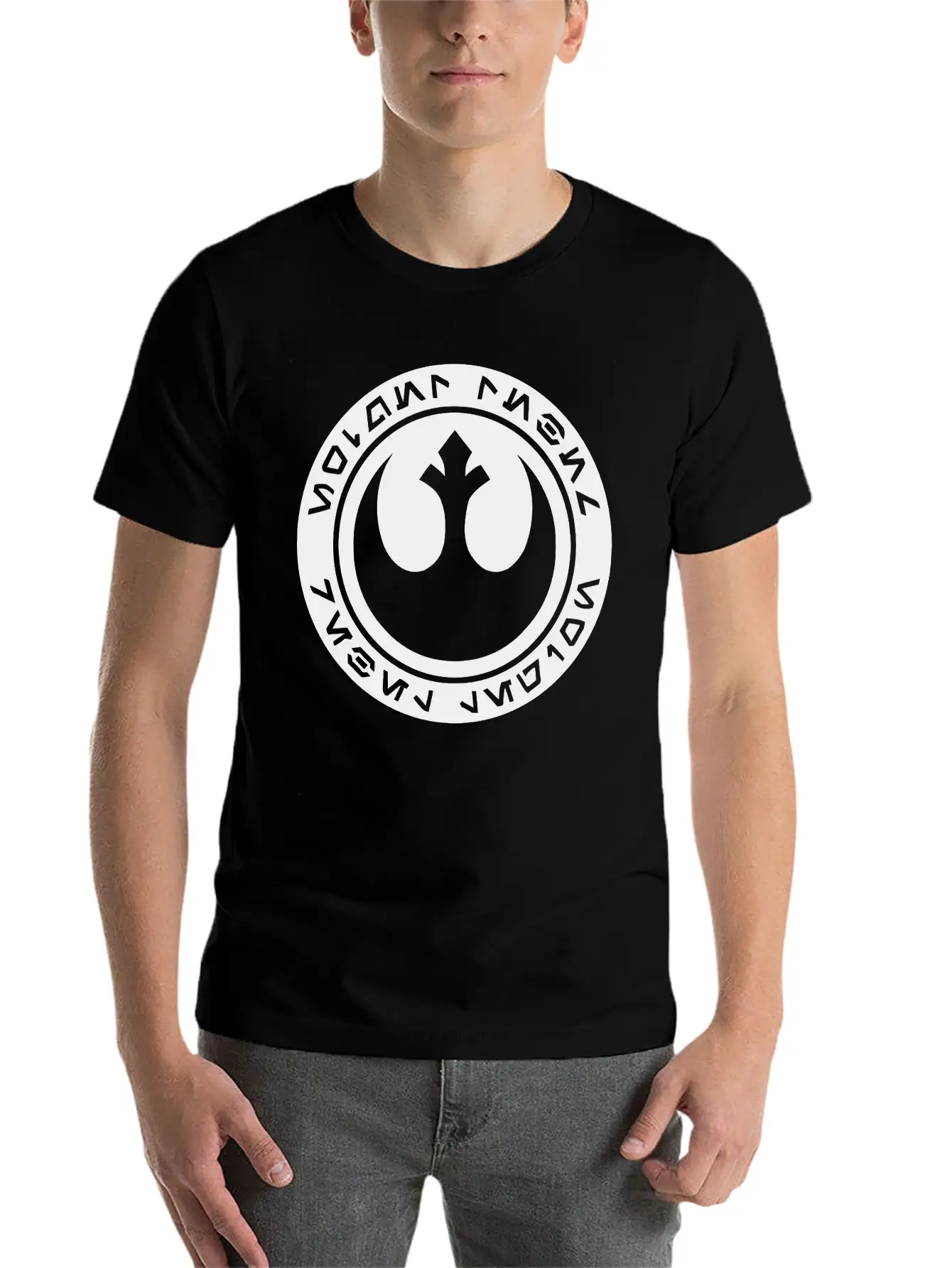 Rebellogo Unisex Short Sleeve Soft Cotton T-Shirt – Casual Everyday Wear