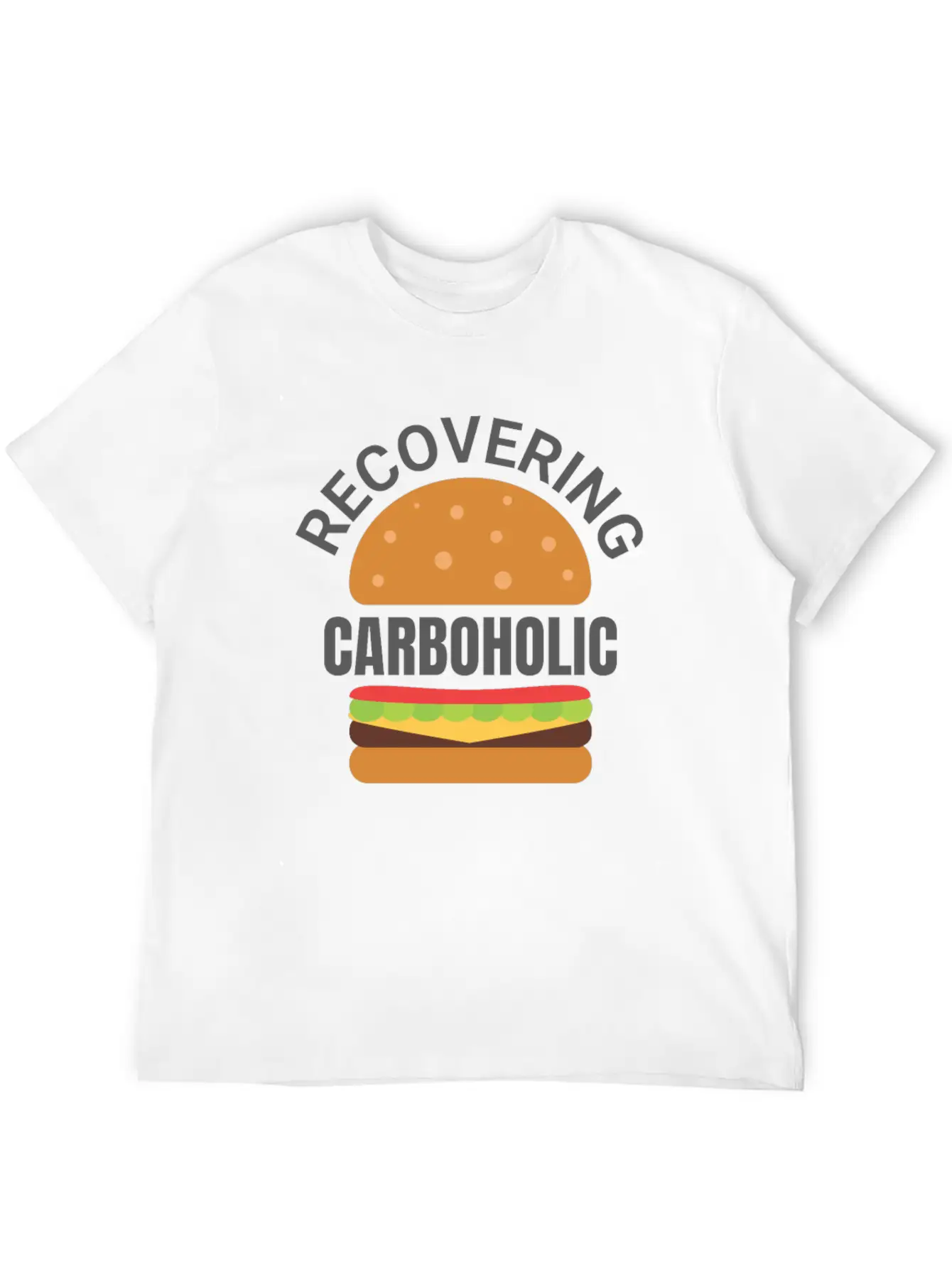 Recovering Carboholic Funny LowCarb Keto Diet Gift Timeless Short Sleeve Tee – Comfy And Minimalist Design