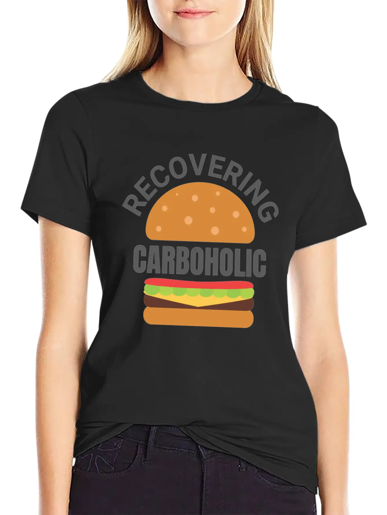 Recovering Carboholic Funny LowCarb Keto Diet Gift Timeless Short Sleeve Tee – Comfy And Minimalist Design