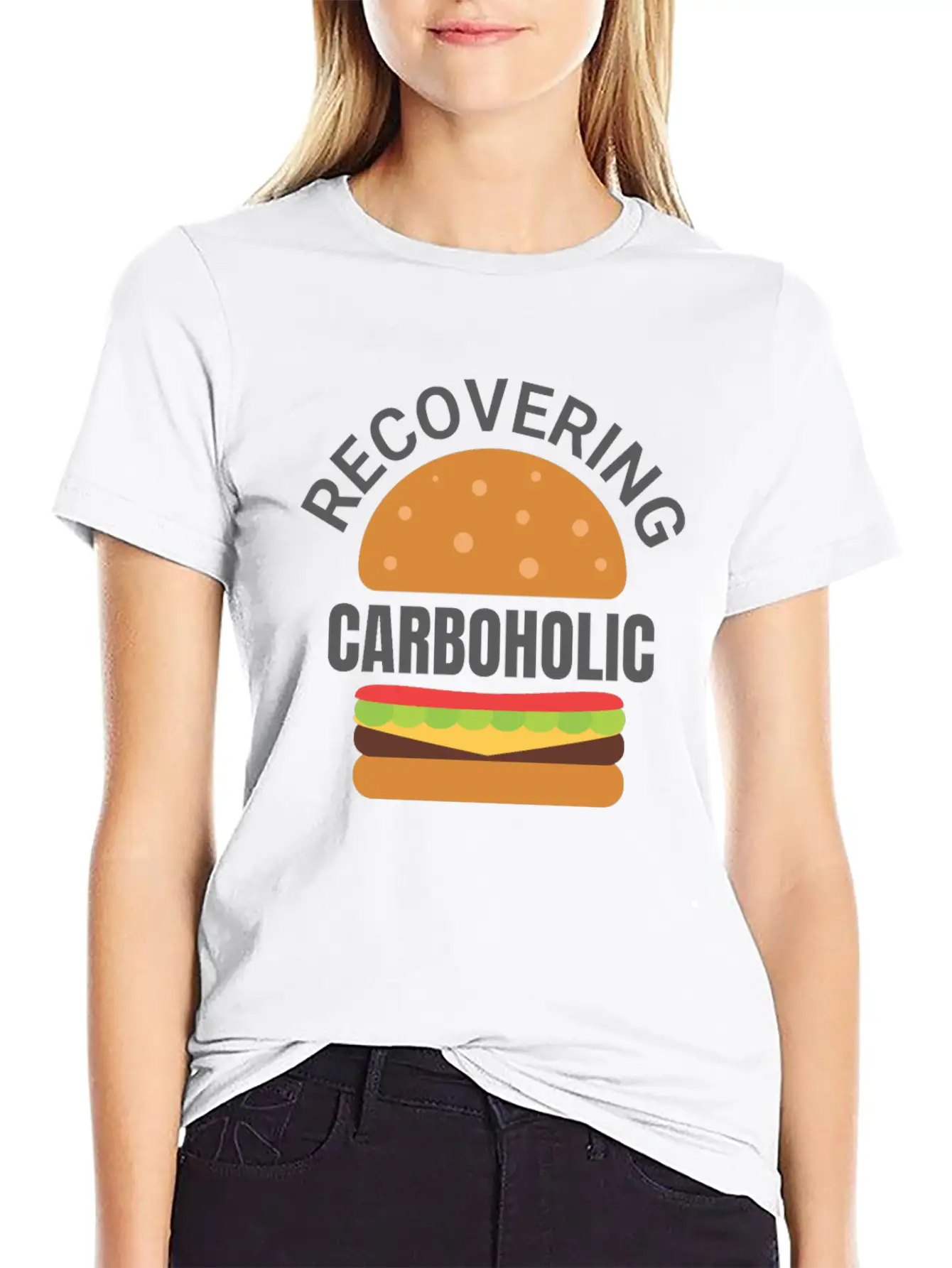Recovering Carboholic Funny LowCarb Keto Diet Gift Timeless Short Sleeve Tee – Comfy And Minimalist Design