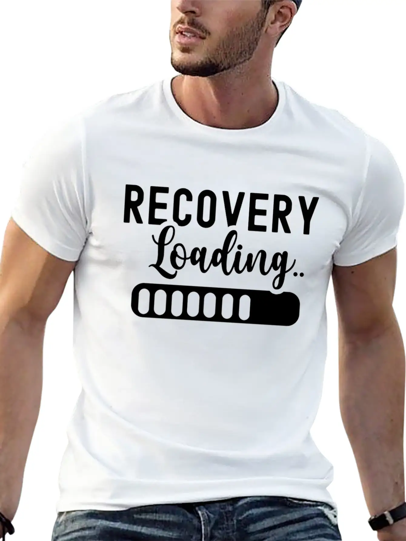 Recovery Loading Surgery Patient Recover Survivor Stylish Everyday T-Shirt – Unisex Basic Cotton Tee