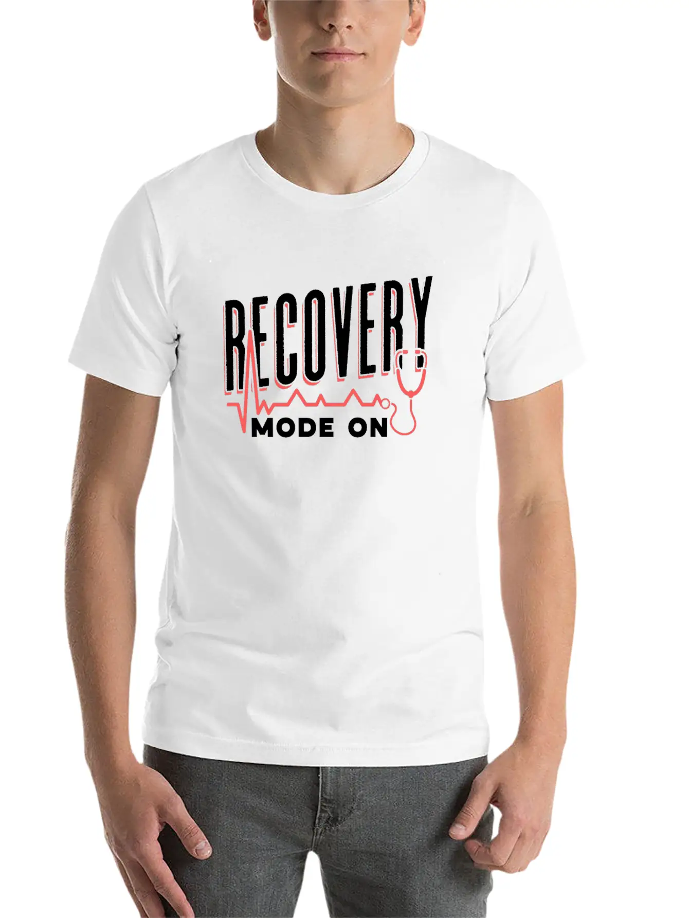 Recovery Mode On Recover Patient Survivor Surgery Timeless Short Sleeve Tee – Comfy And Minimalist Design