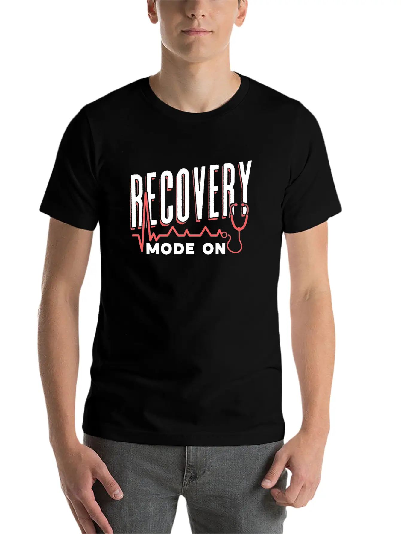 Recovery Mode On Recover Patient Survivor Surgery Timeless Short Sleeve Tee – Comfy And Minimalist Design