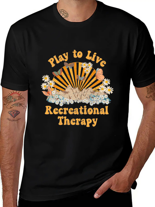 Recreational Therapy Therapeutic Recreation Rt Sun Stylish Everyday T-Shirt – Unisex Basic Cotton Tee
