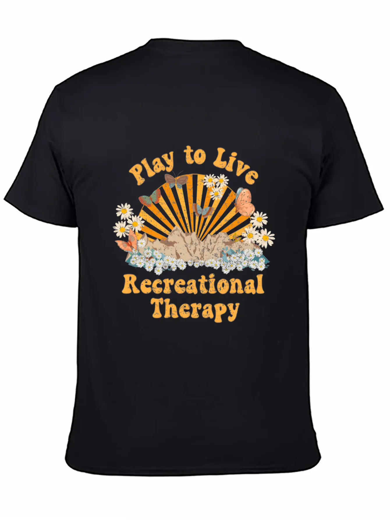 Recreational Therapy Therapeutic Recreation Rt Sun Stylish Everyday T-Shirt – Unisex Basic Cotton Tee