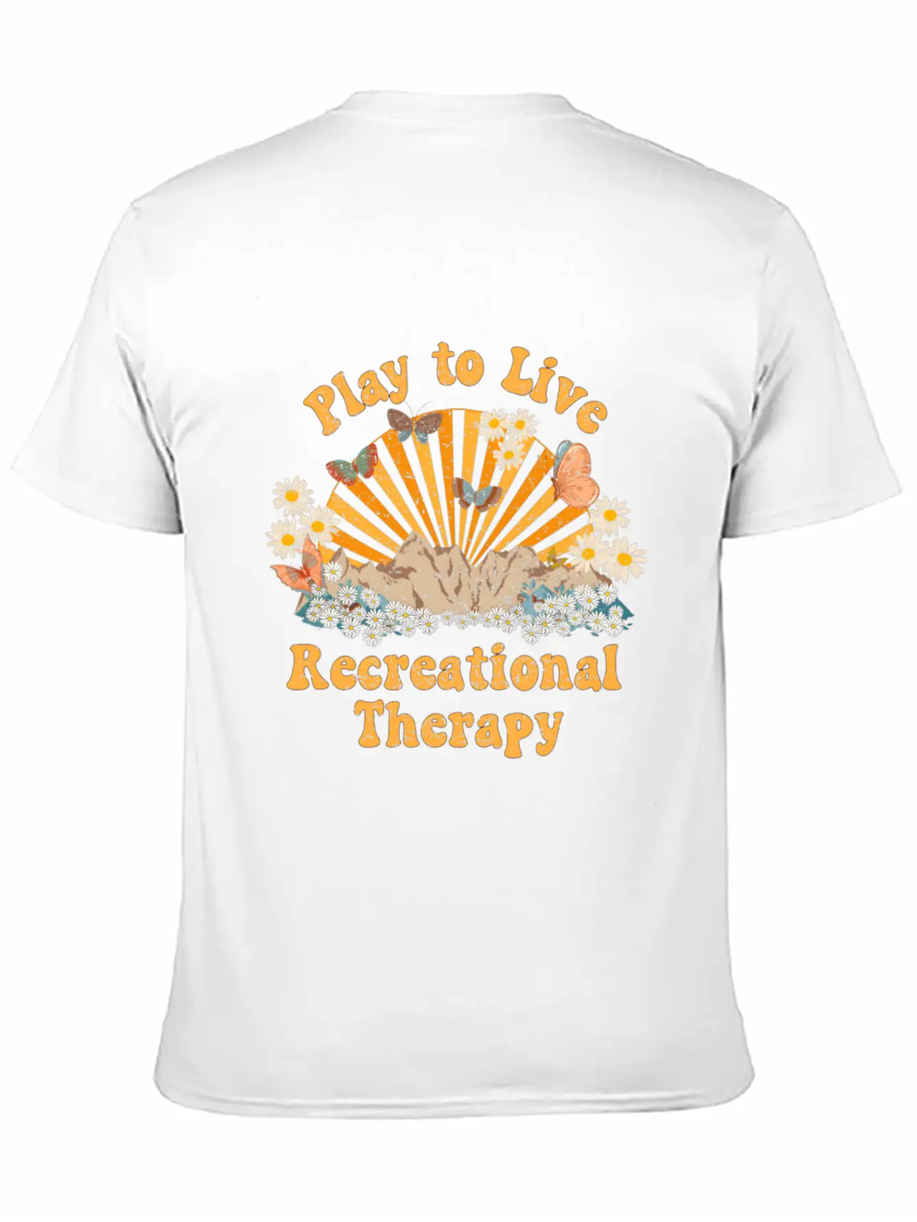 Recreational Therapy Therapeutic Recreation Rt Sun Stylish Everyday T-Shirt – Unisex Basic Cotton Tee