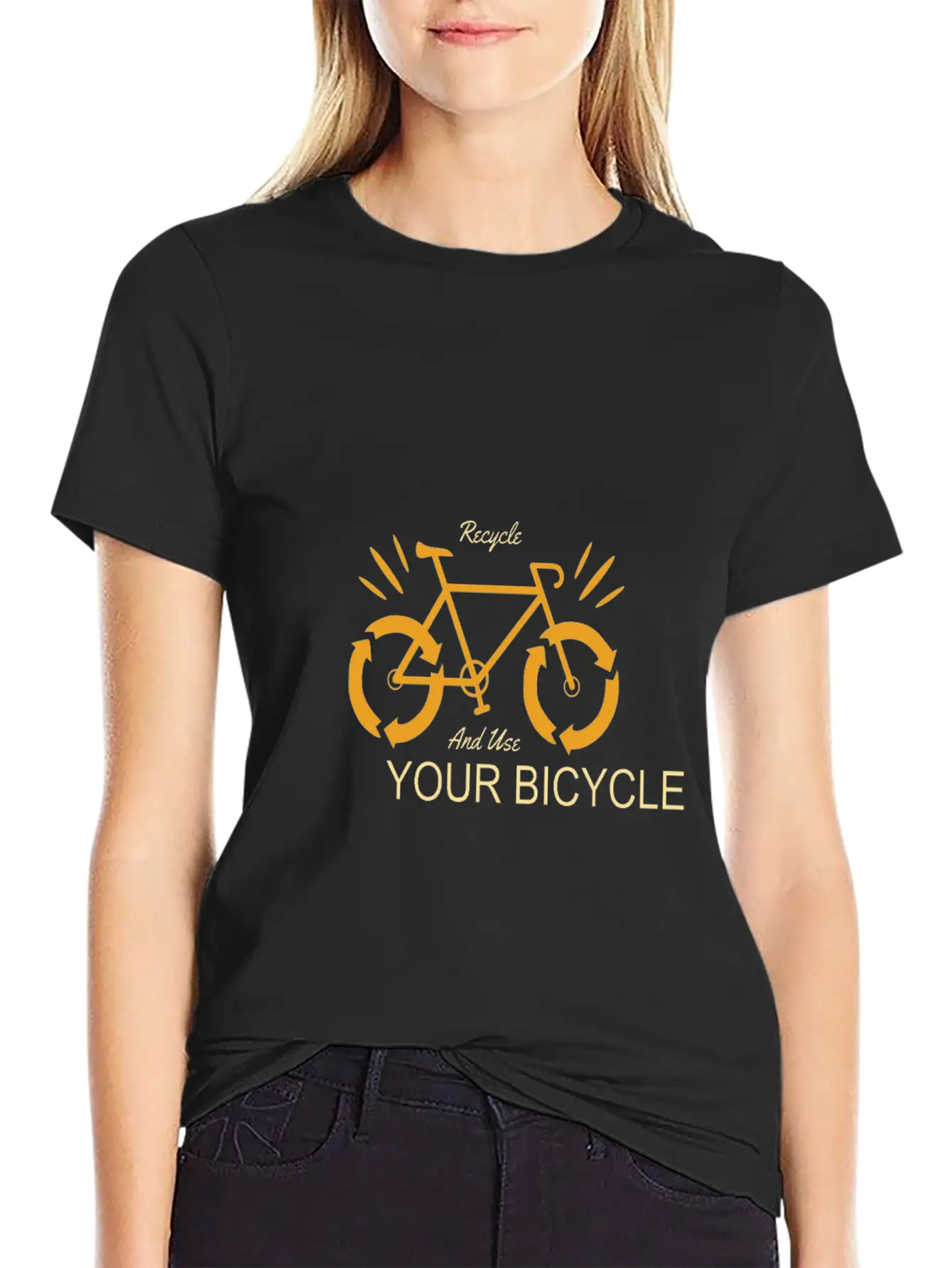Recycle And Use Your Bicycle Earth Protection Stylish Everyday T-Shirt – Unisex Basic Cotton Tee