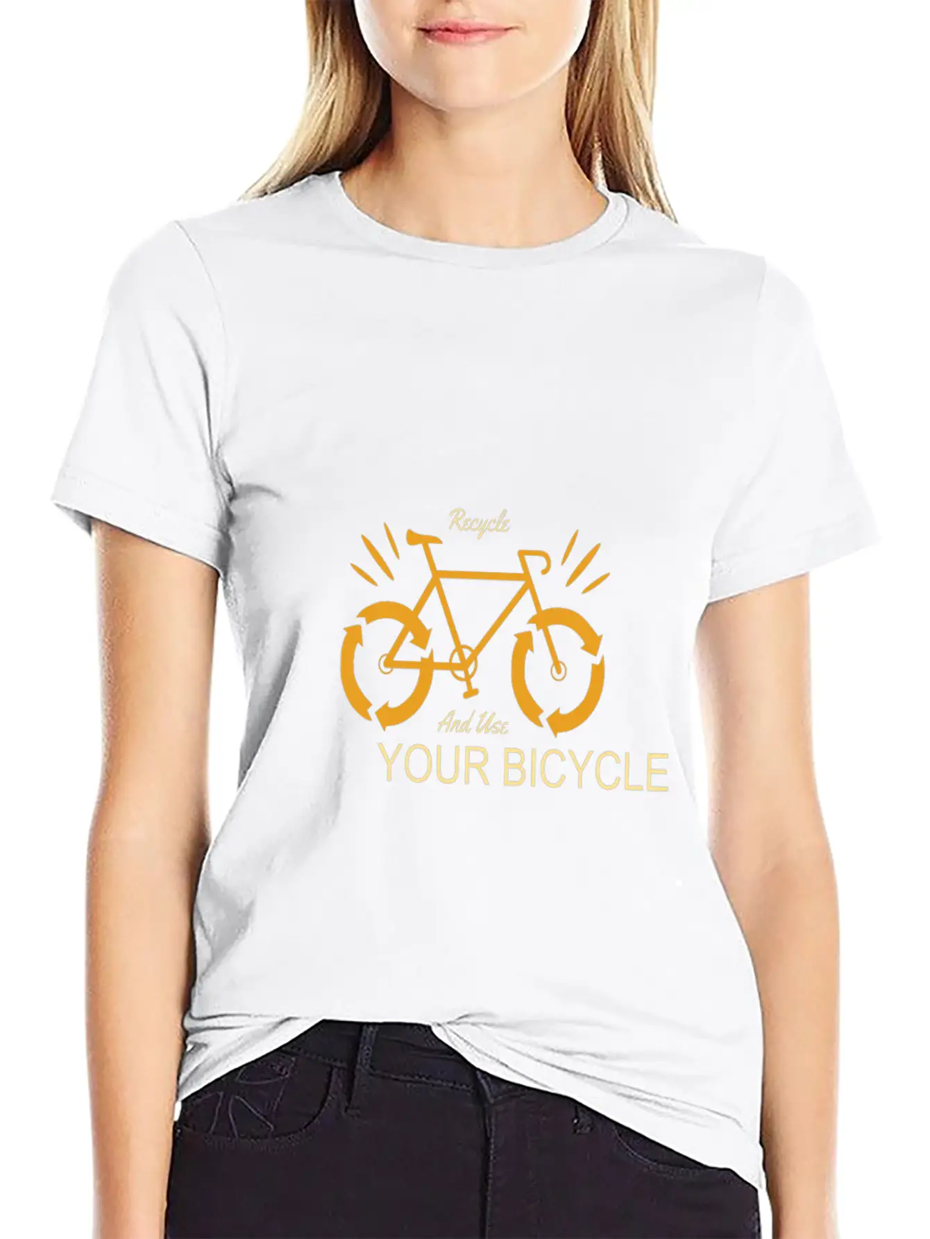 Recycle And Use Your Bicycle Earth Protection Stylish Everyday T-Shirt – Unisex Basic Cotton Tee