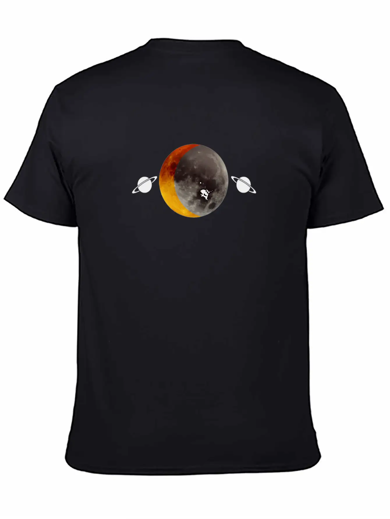 Red Full Moon Design Essential Unisex Summer Tee – Soft Cotton Casual Fit