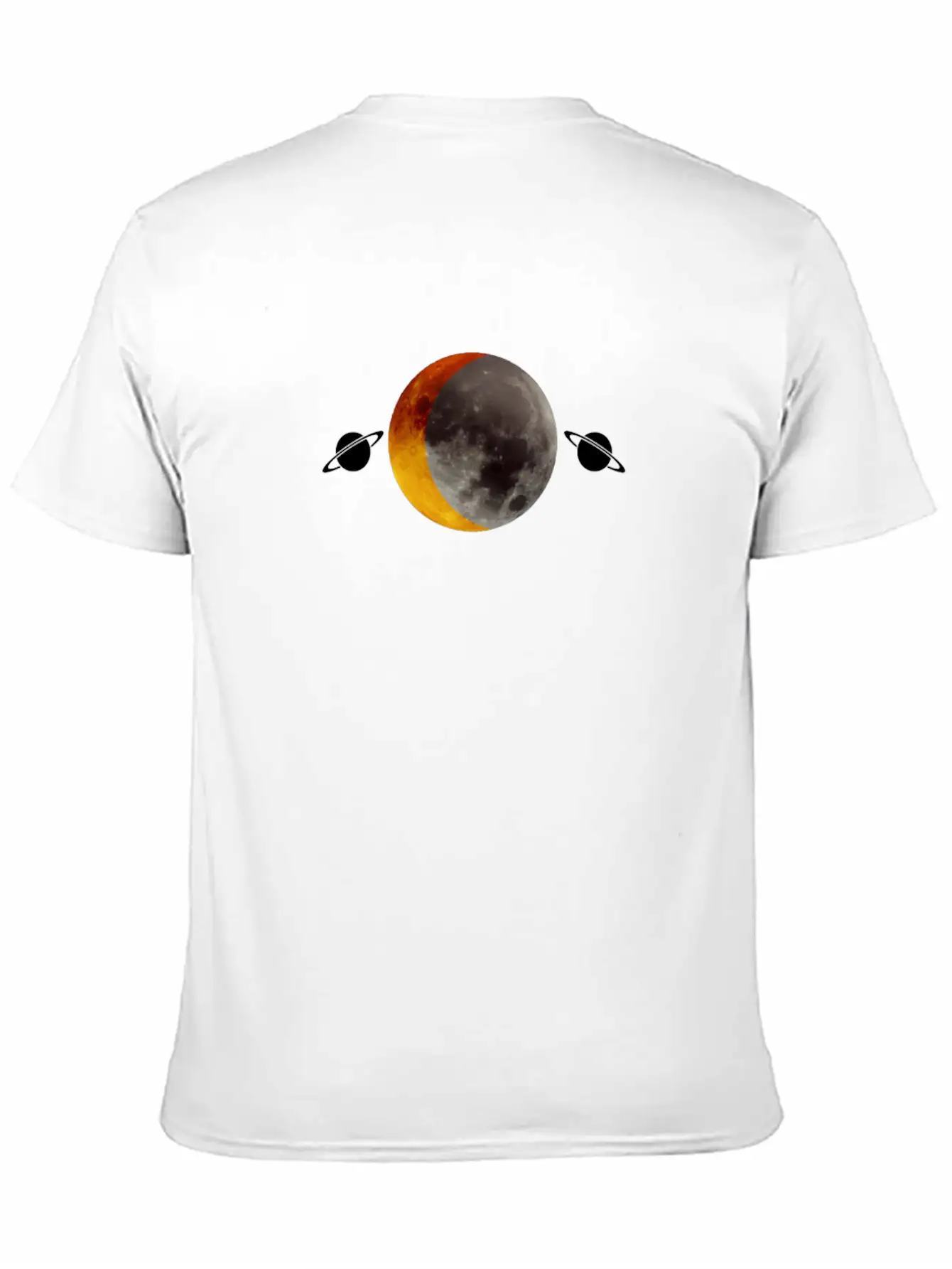 Red Full Moon Design Essential Unisex Summer Tee – Soft Cotton Casual Fit