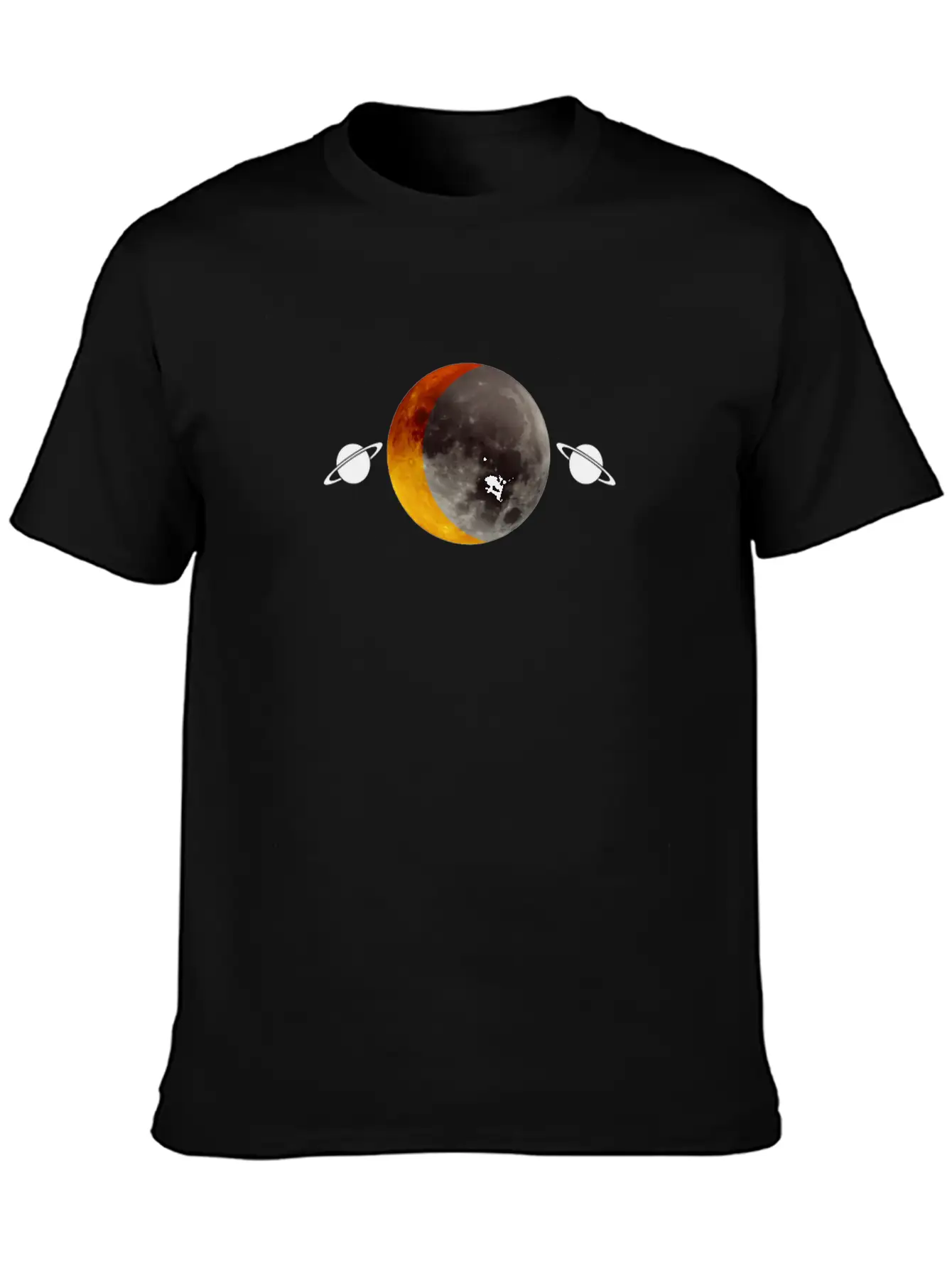 Red Full Moon Design Essential Unisex Summer Tee – Soft Cotton Casual Fit