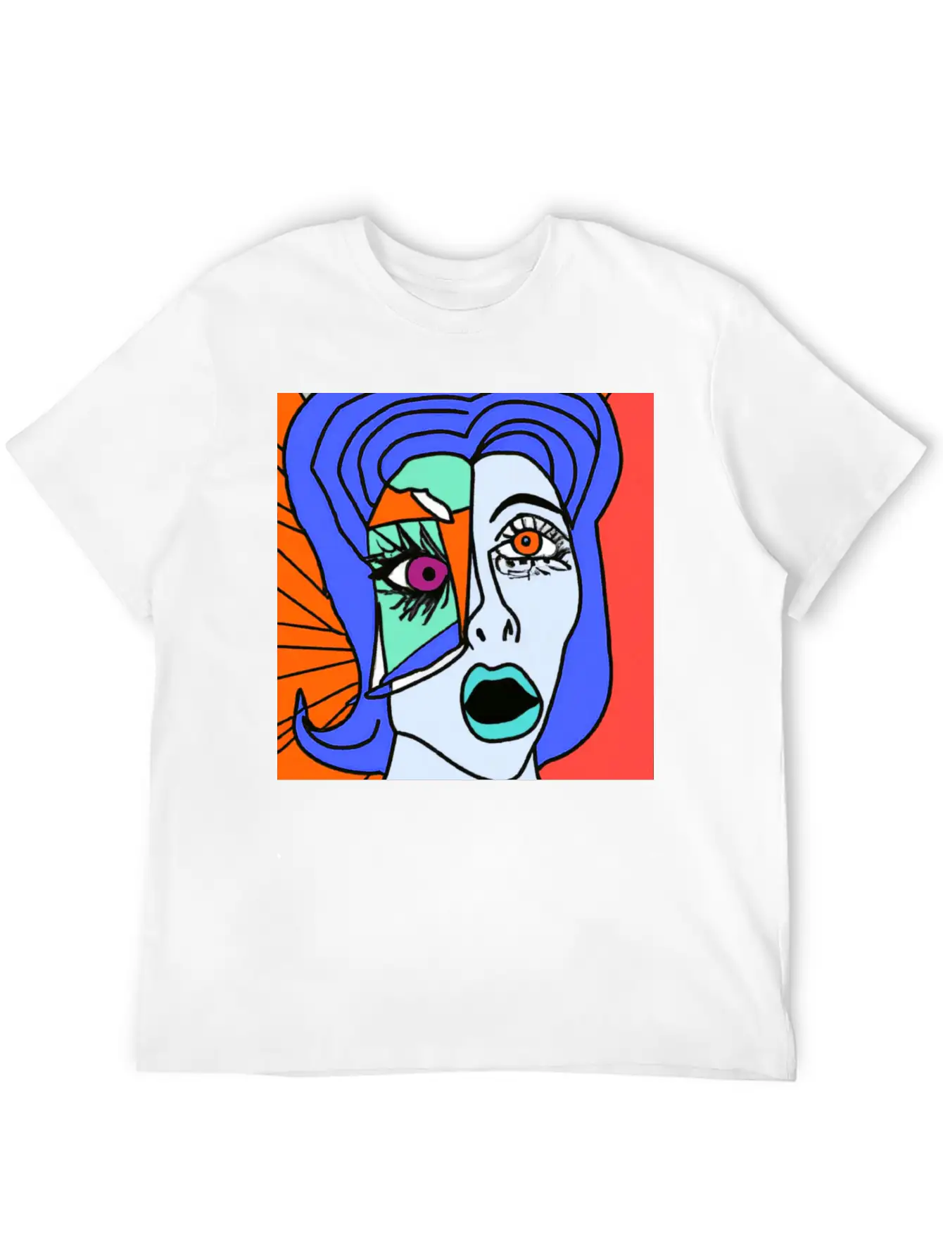 Red Lady Unisex Short Sleeve Soft Cotton T-Shirt – Casual Everyday Wear