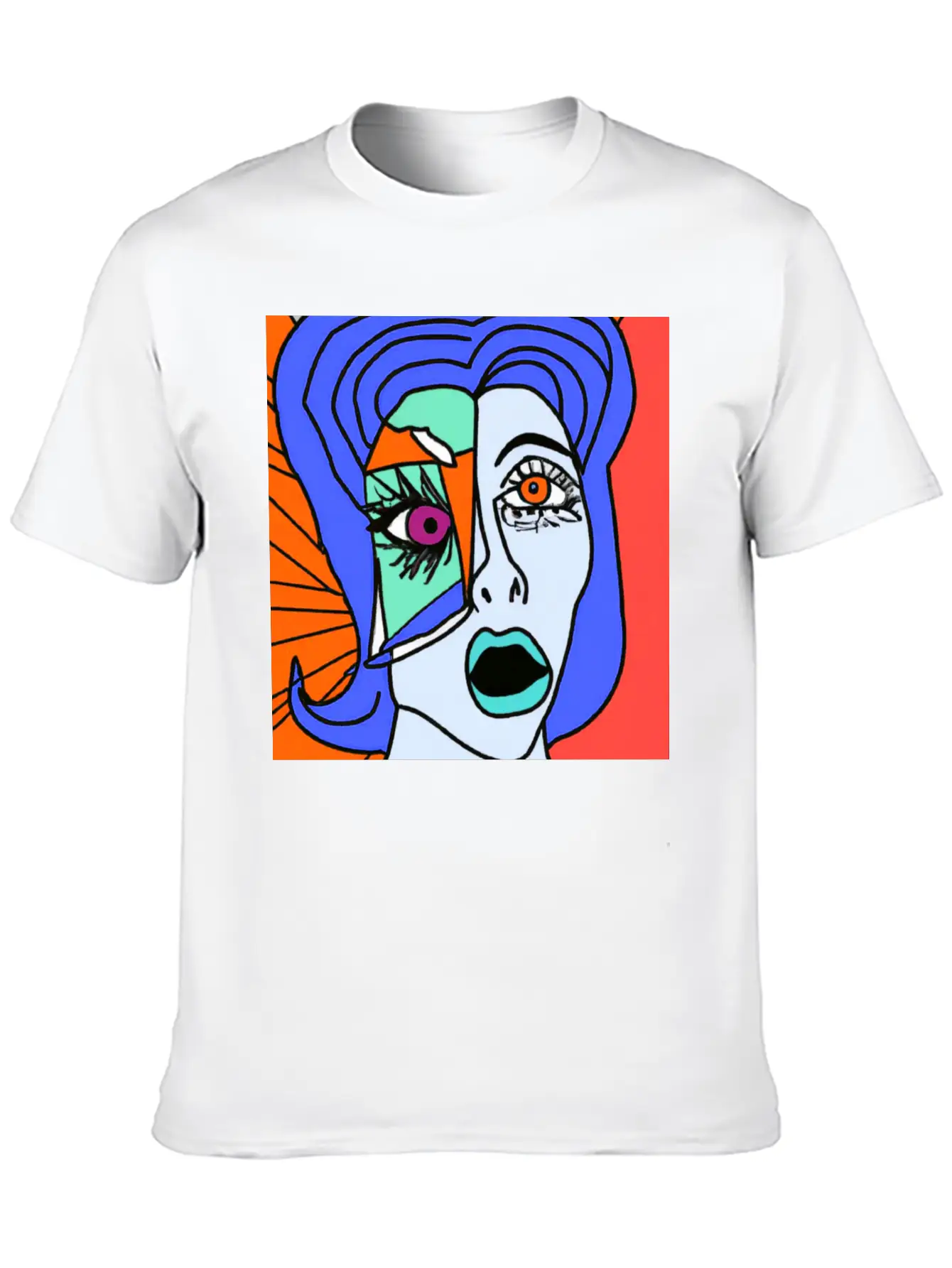 Red Lady Unisex Short Sleeve Soft Cotton T-Shirt – Casual Everyday Wear