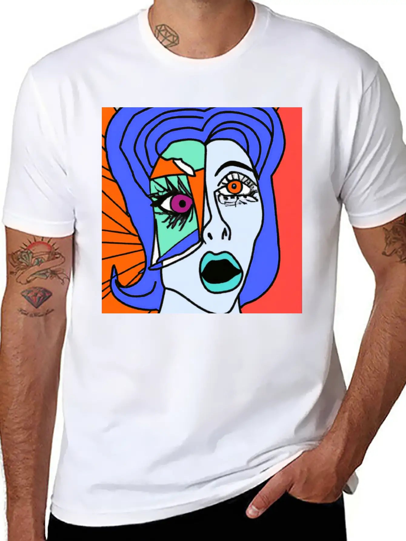 Red Lady Unisex Short Sleeve Soft Cotton T-Shirt – Casual Everyday Wear