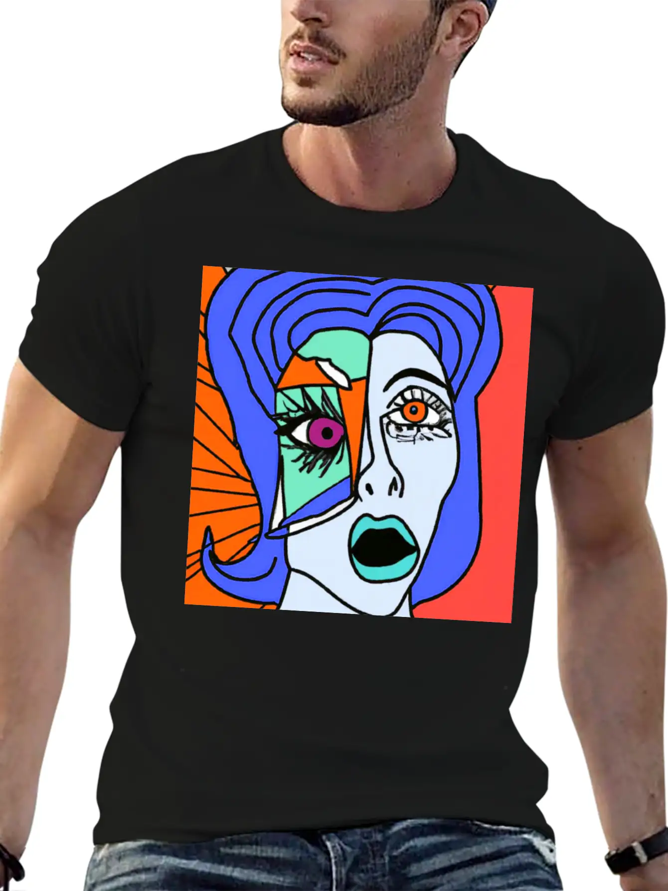 Red Lady Unisex Short Sleeve Soft Cotton T-Shirt – Casual Everyday Wear