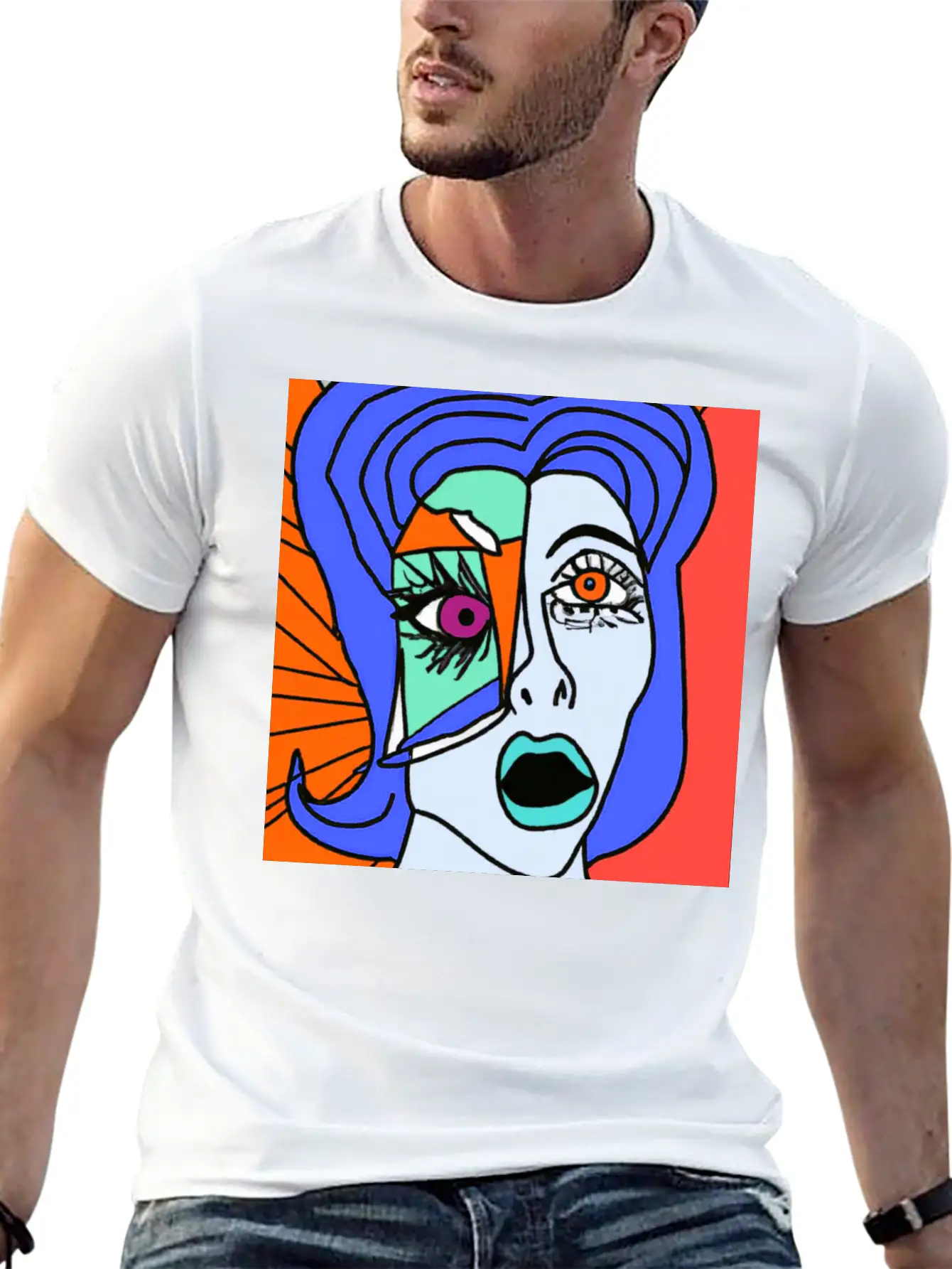 Red Lady Unisex Short Sleeve Soft Cotton T-Shirt – Casual Everyday Wear
