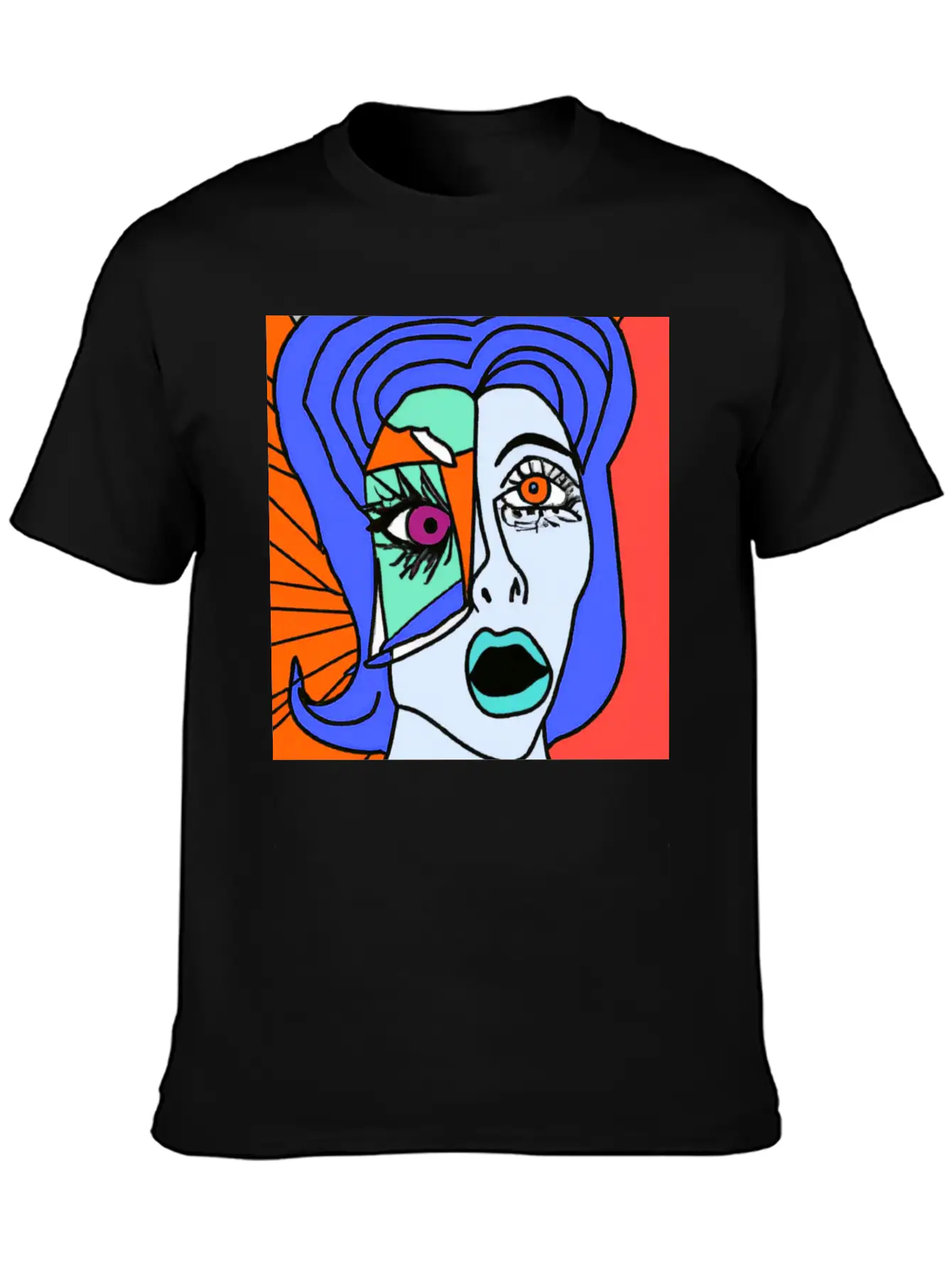 Red Lady Unisex Short Sleeve Soft Cotton T-Shirt – Casual Everyday Wear