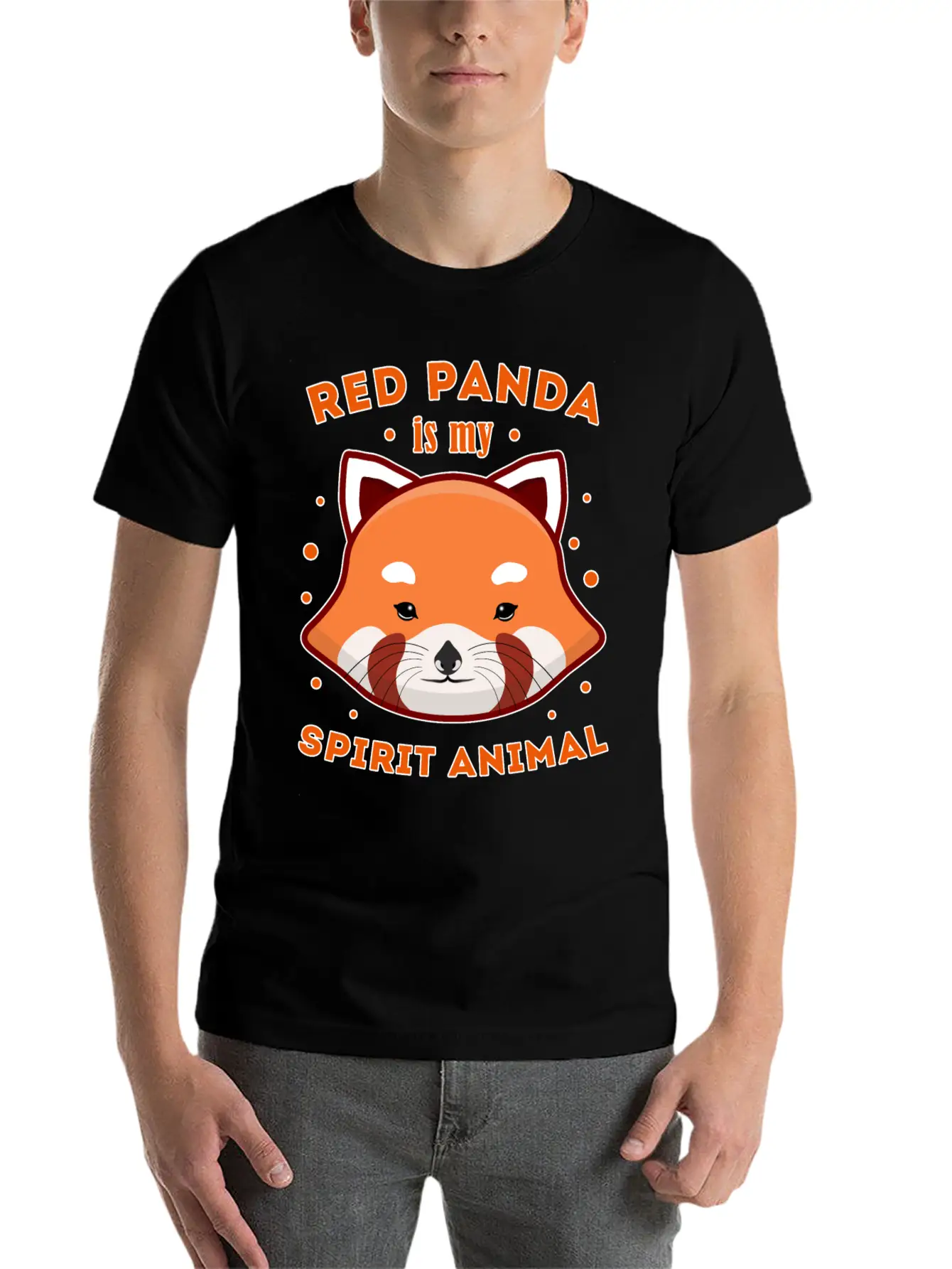 Red Panda Is My Spirit Animal Timeless Short Sleeve Tee – Comfy And Minimalist Design
