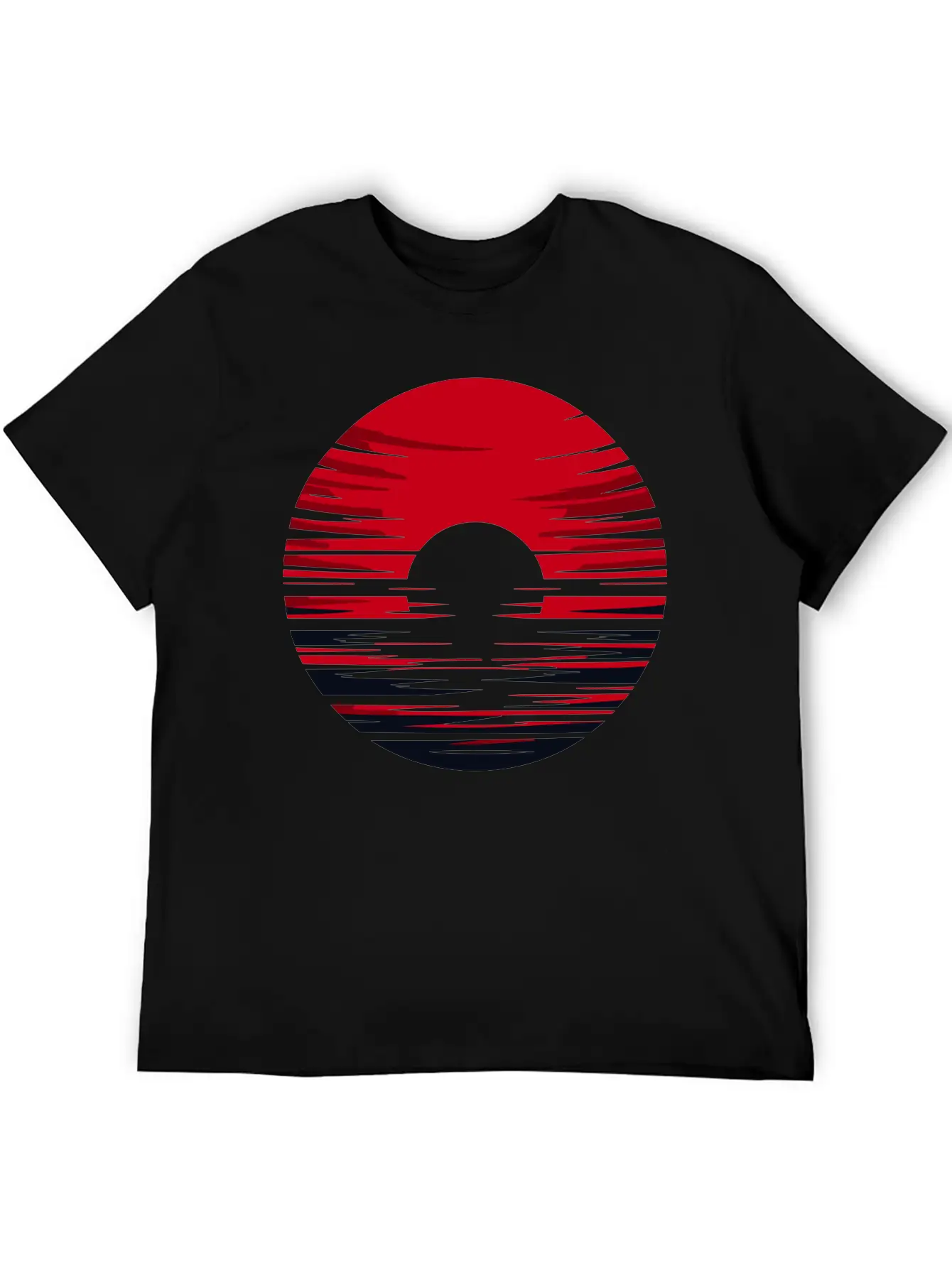 Red Sun Sunrise Vector For Own Design 1 Timeless Short Sleeve Tee – Comfy And Minimalist Design