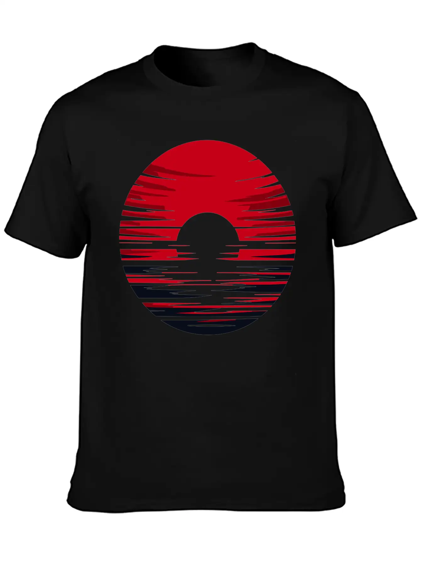 Red Sun Sunrise Vector For Own Design 1 Timeless Short Sleeve Tee – Comfy And Minimalist Design