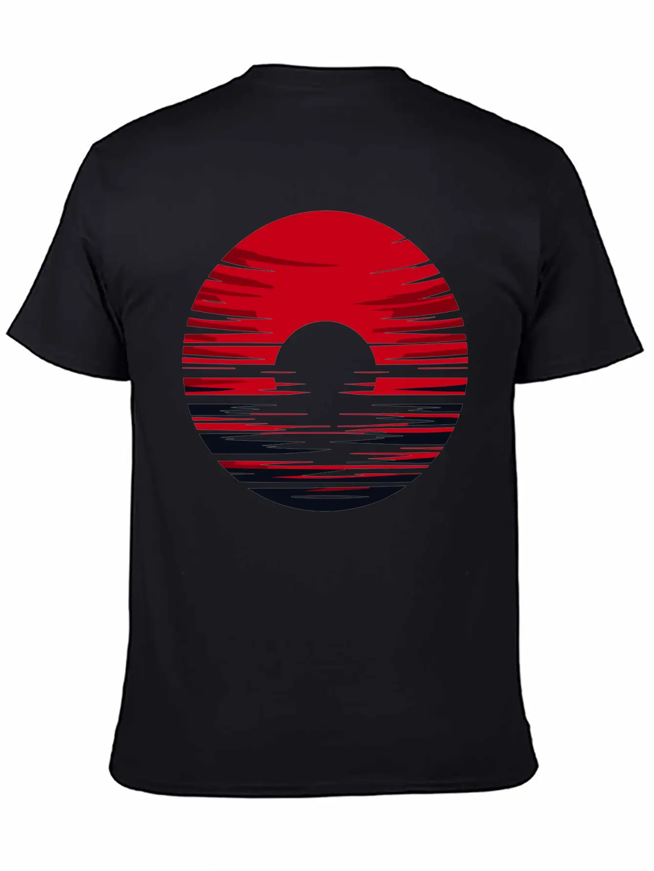 Red Sun Sunrise Vector For Own Design 1 Timeless Short Sleeve Tee – Comfy And Minimalist Design