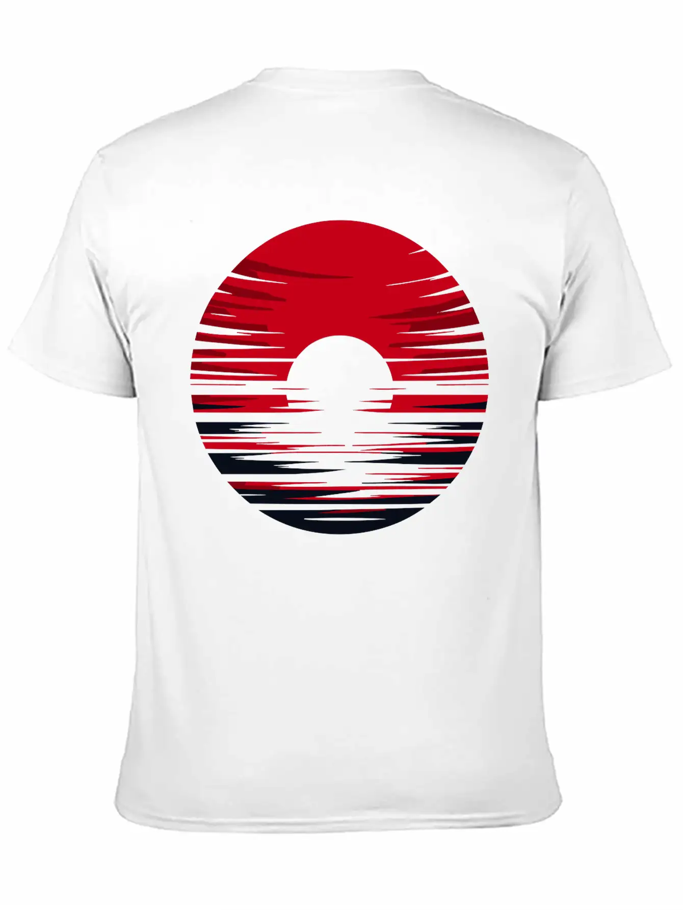 Red Sun Sunrise Vector For Own Design 1 Timeless Short Sleeve Tee – Comfy And Minimalist Design