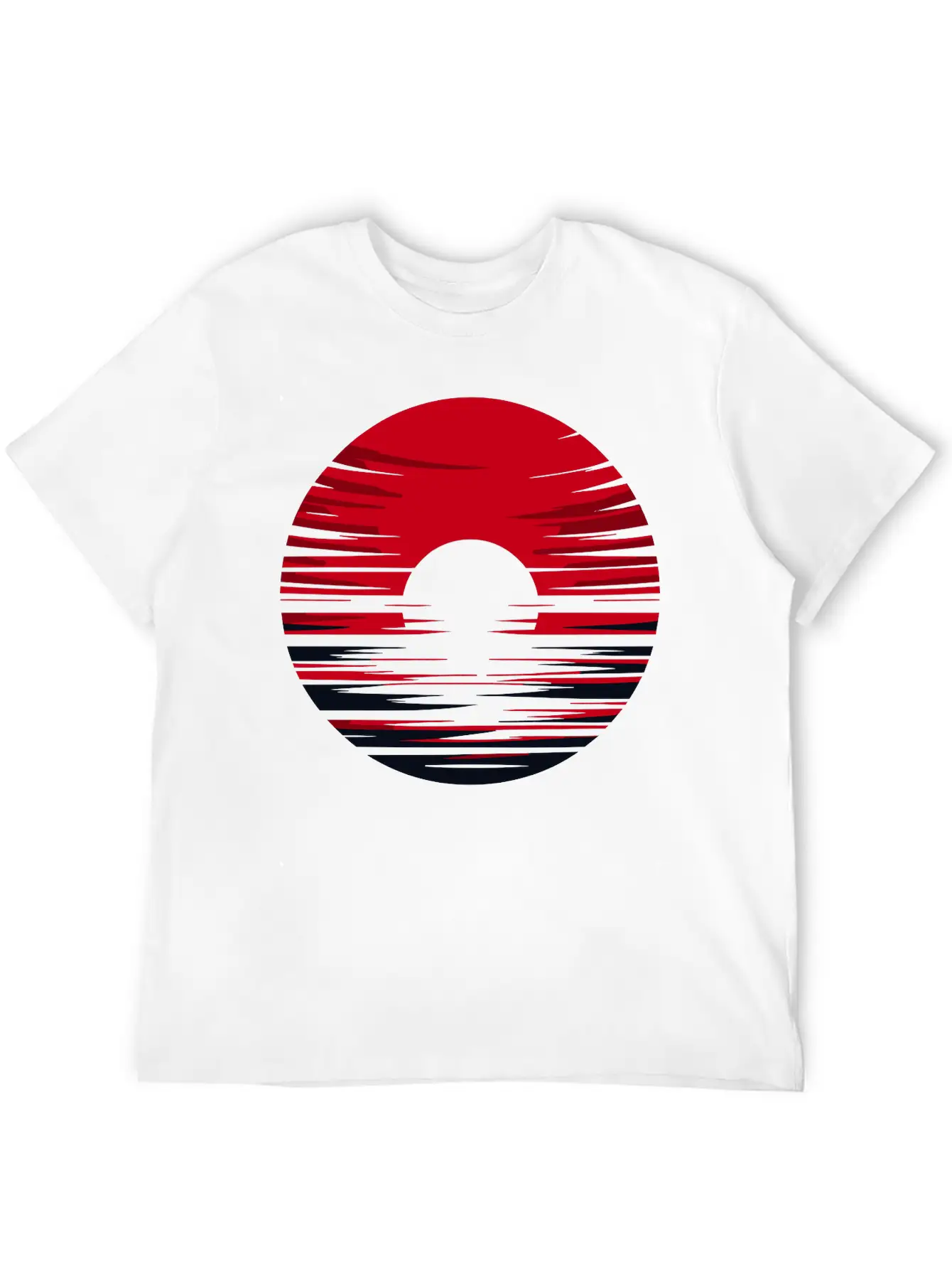 Red Sun Sunrise Vector For Own Design 1 Timeless Short Sleeve Tee – Comfy And Minimalist Design
