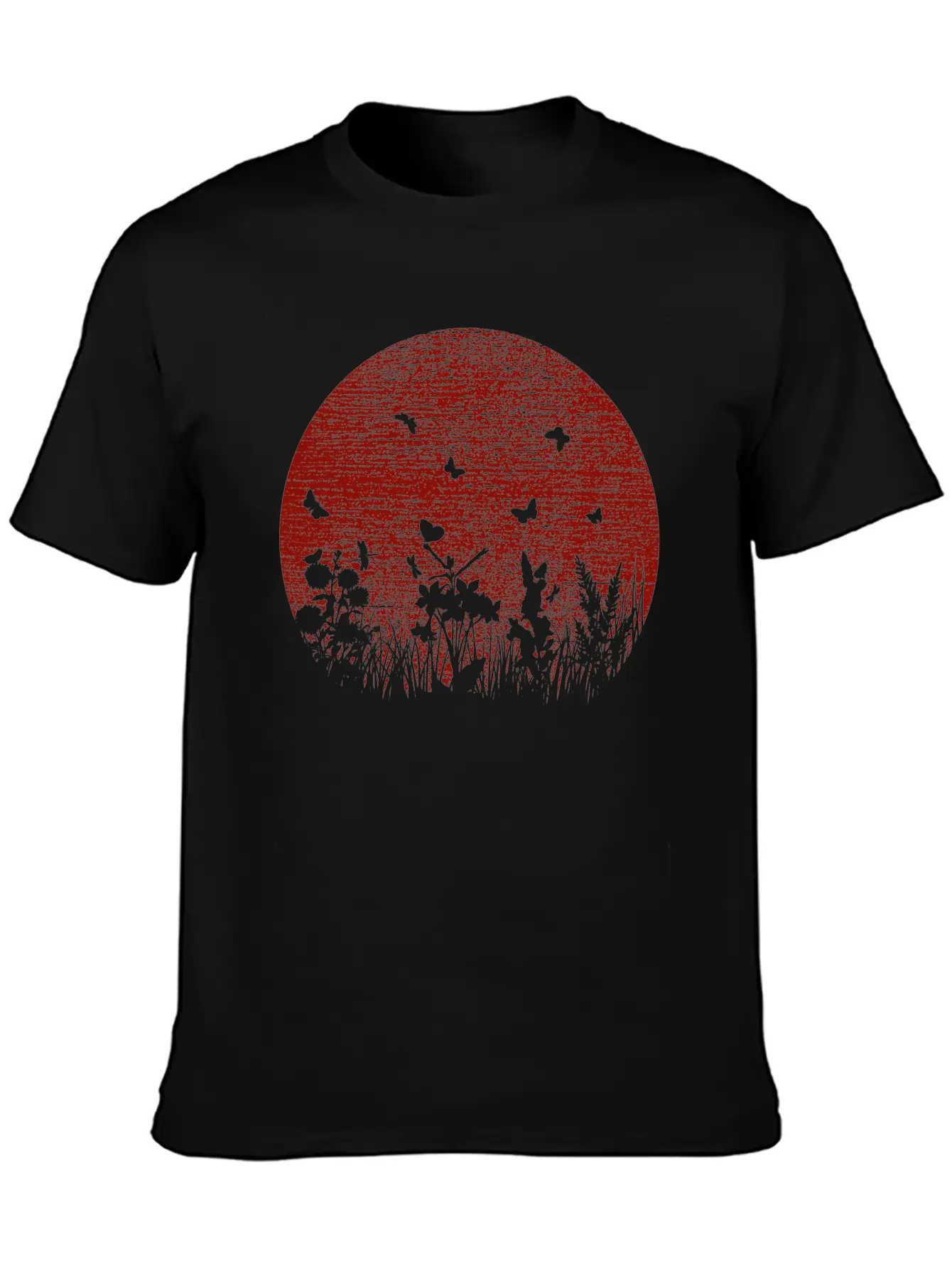 Red Sun Unisex Short Sleeve Soft Cotton T-Shirt – Casual Everyday Wear