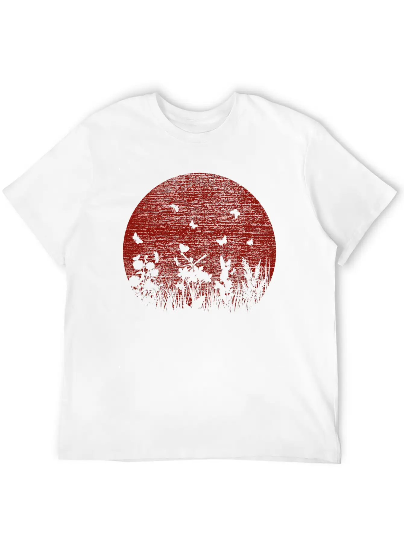 Red Sun Unisex Short Sleeve Soft Cotton T-Shirt – Casual Everyday Wear