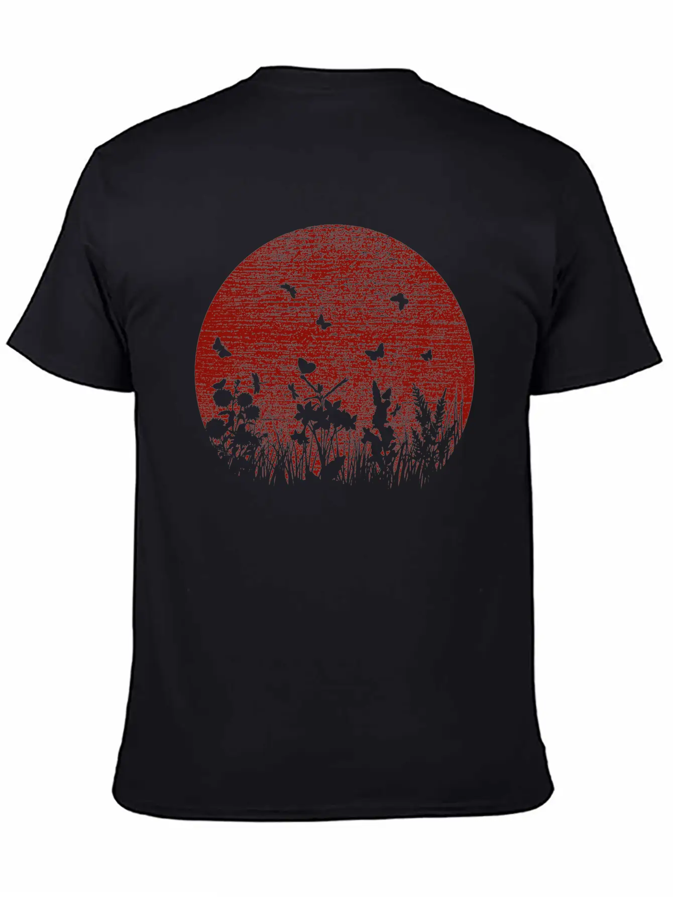 Red Sun Unisex Short Sleeve Soft Cotton T-Shirt – Casual Everyday Wear