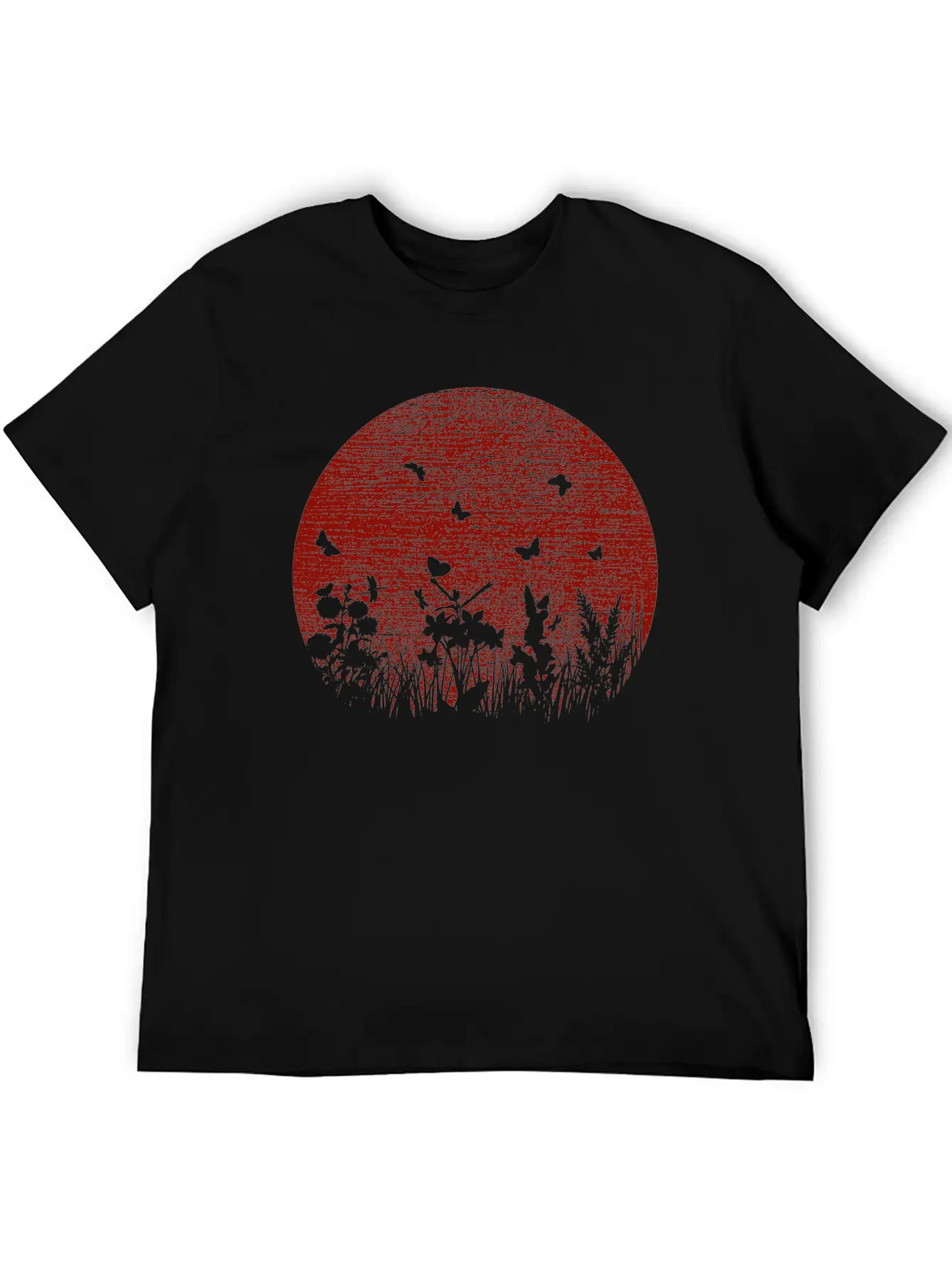 Red Sun Unisex Short Sleeve Soft Cotton T-Shirt – Casual Everyday Wear