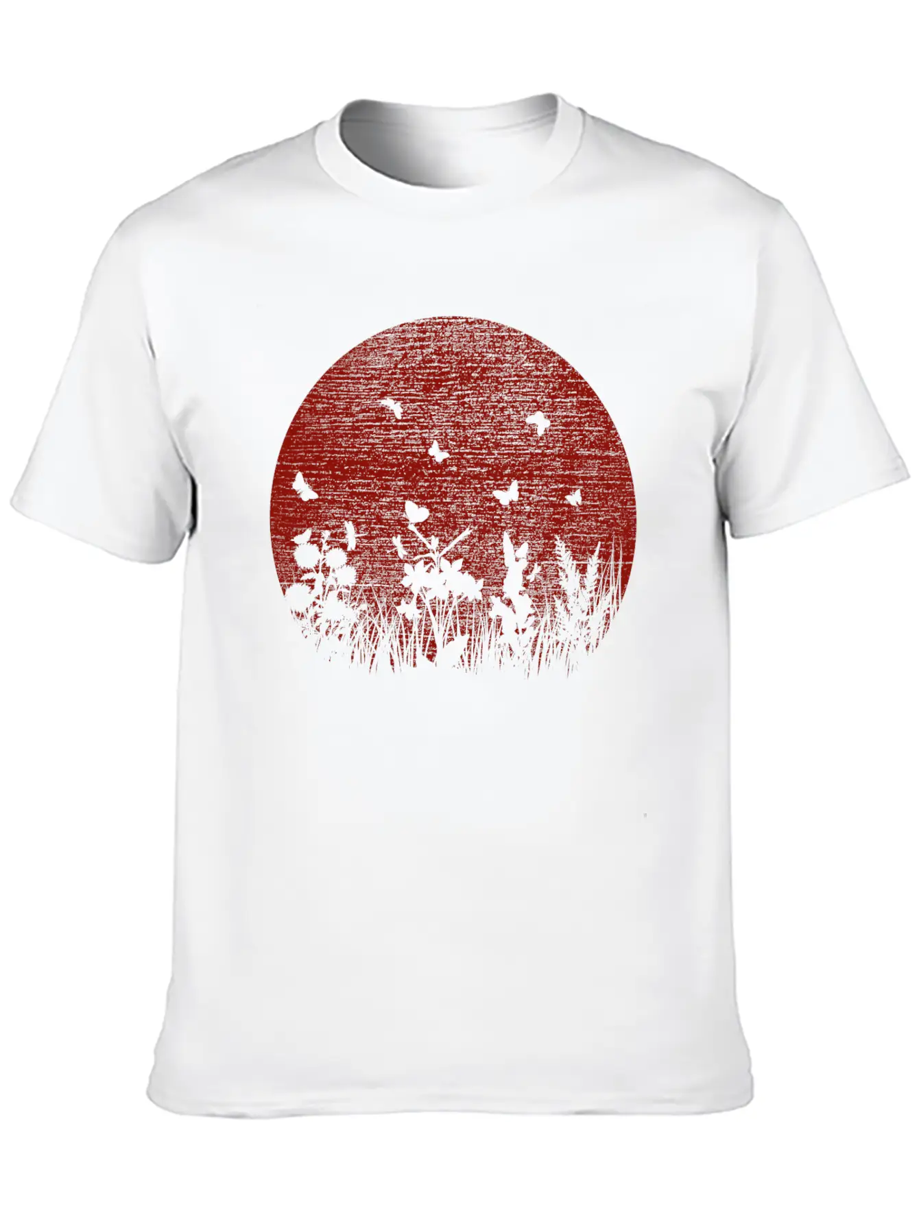 Red Sun Unisex Short Sleeve Soft Cotton T-Shirt – Casual Everyday Wear