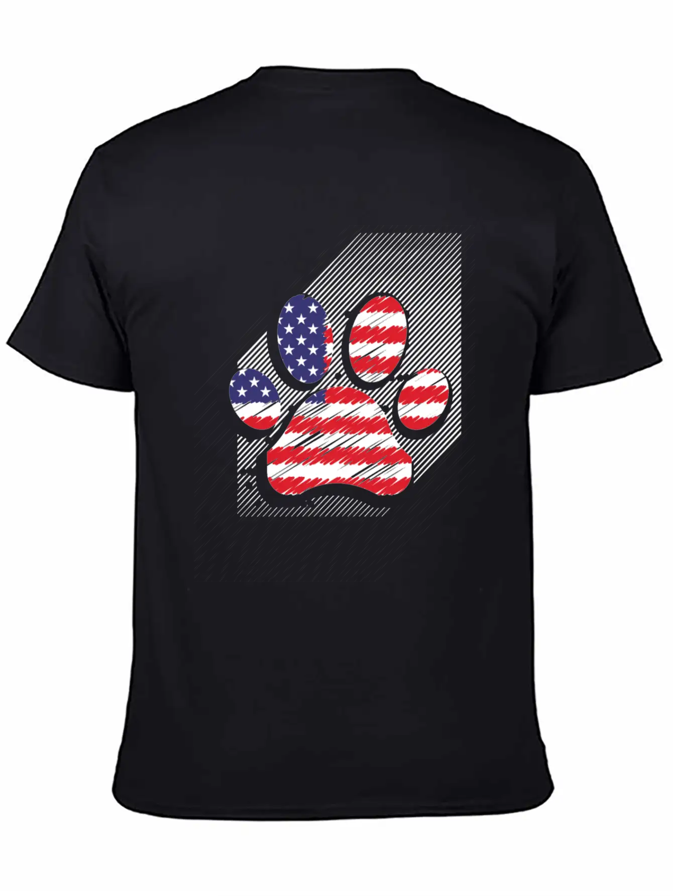 Red White Blue Dog Paws USA Flag 4th Of July Shirt Timeless Short Sleeve Tee – Comfy And Minimalist Design