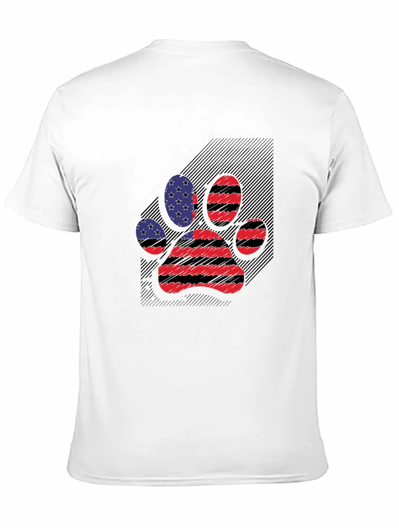 Red White Blue Dog Paws USA Flag 4th Of July Shirt Timeless Short Sleeve Tee – Comfy And Minimalist Design