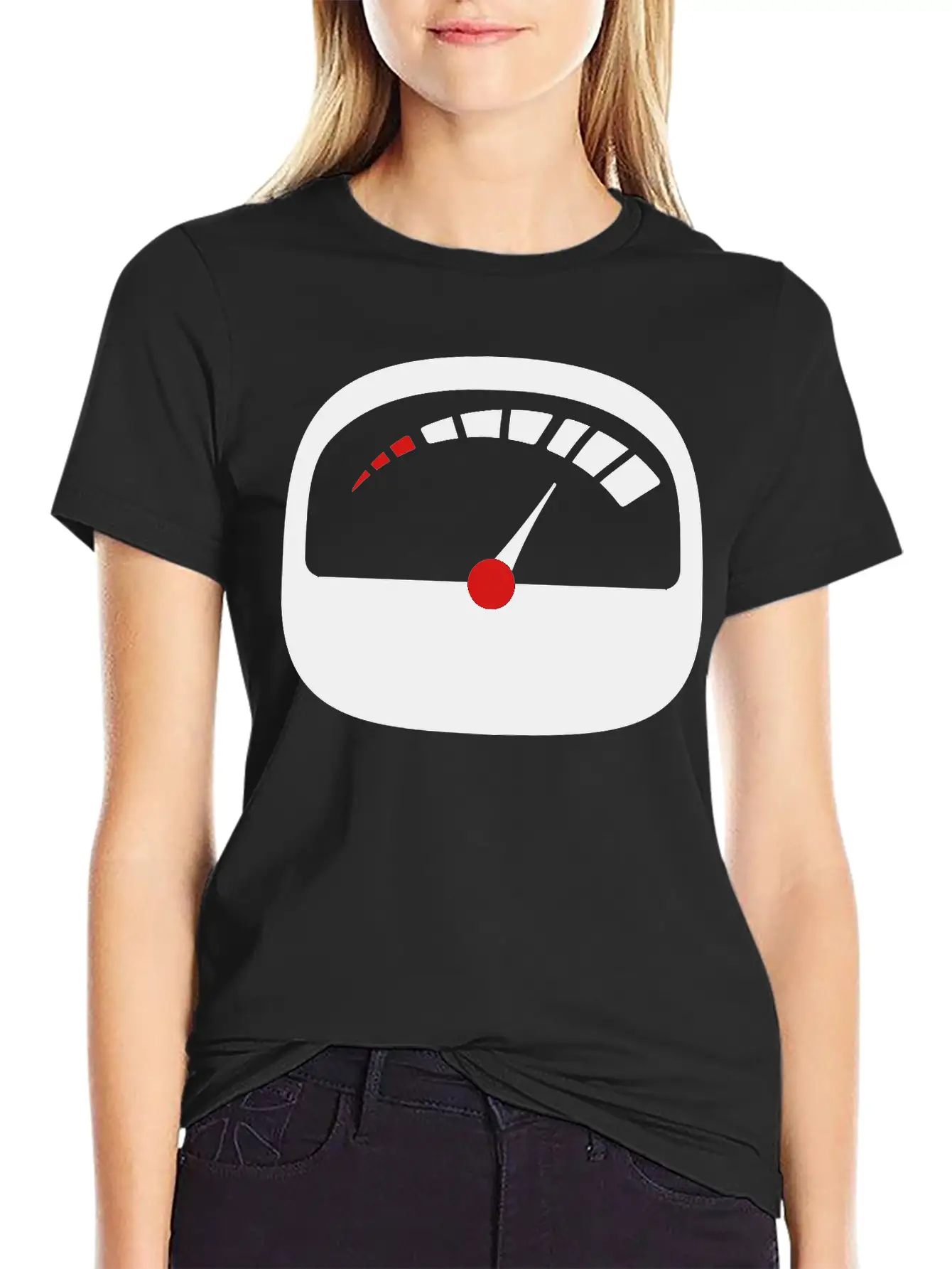 Refuel Speedometer Fuel Gauge Pointer Full Tank Unisex Short Sleeve Soft Cotton T-Shirt – Casual Everyday Wear