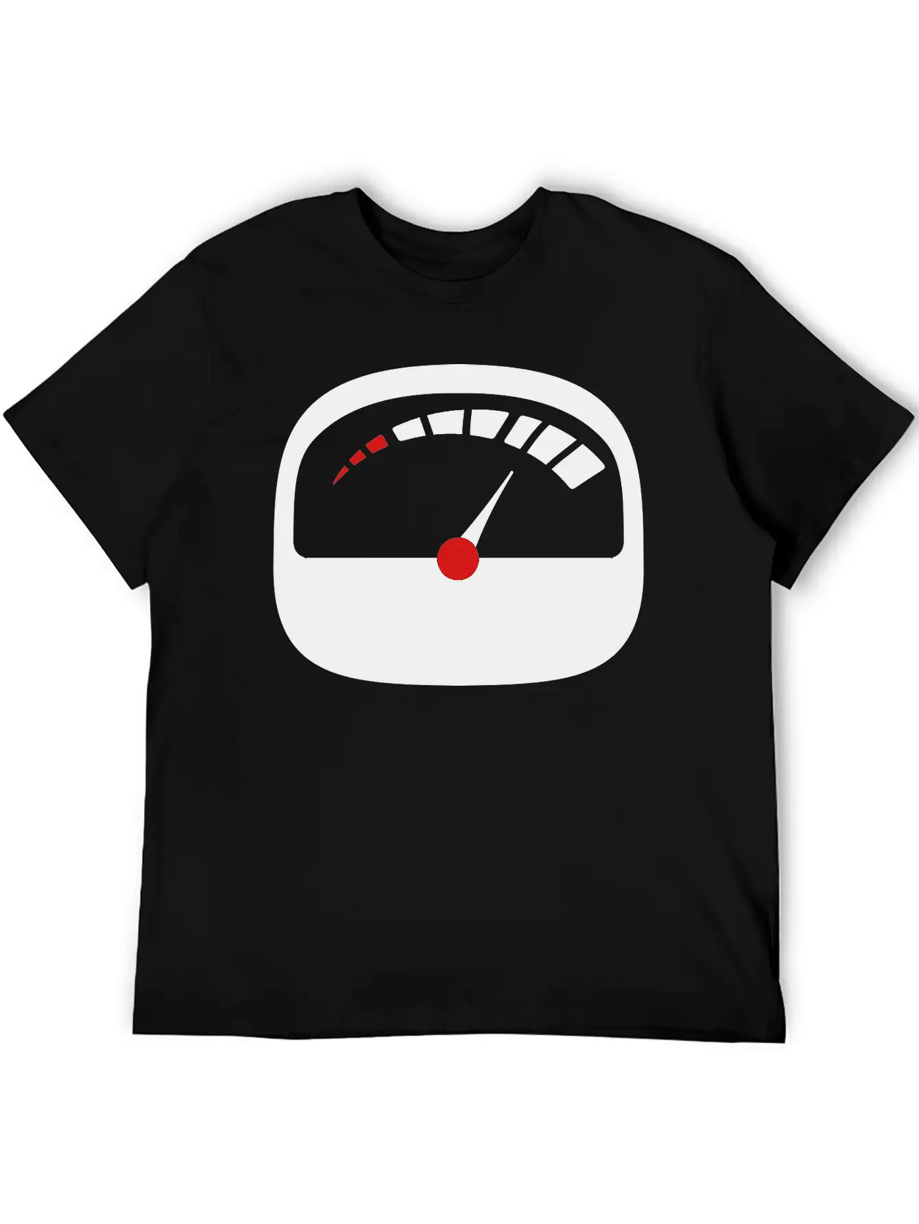 Refuel Speedometer Fuel Gauge Pointer Full Tank Unisex Short Sleeve Soft Cotton T-Shirt – Casual Everyday Wear