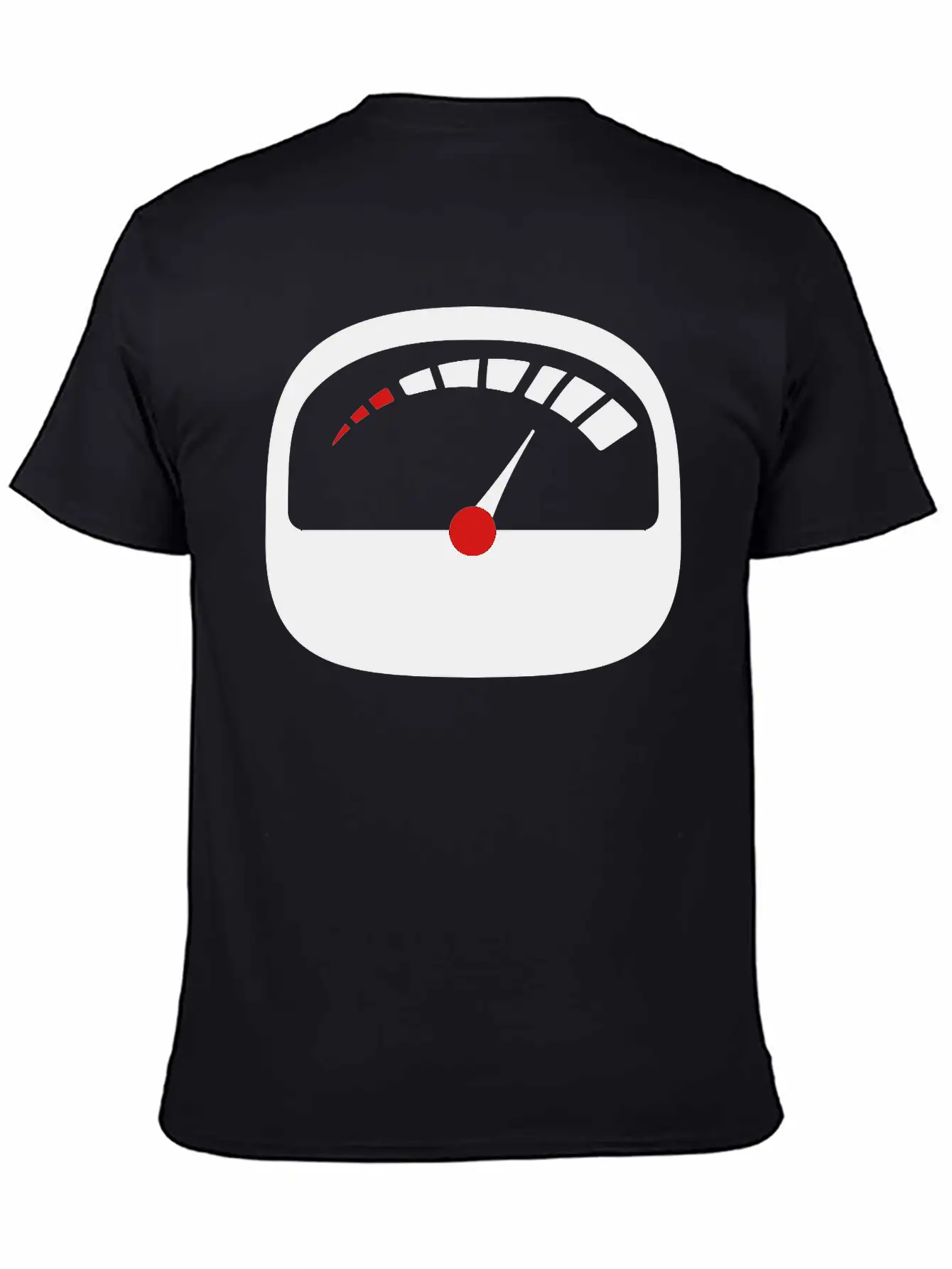 Refuel Speedometer Fuel Gauge Pointer Full Tank Unisex Short Sleeve Soft Cotton T-Shirt – Casual Everyday Wear