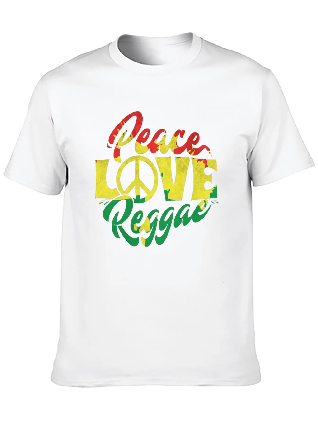 Reggae Is Love And Peace Music Stylish Everyday T-Shirt – Unisex Basic Cotton Tee