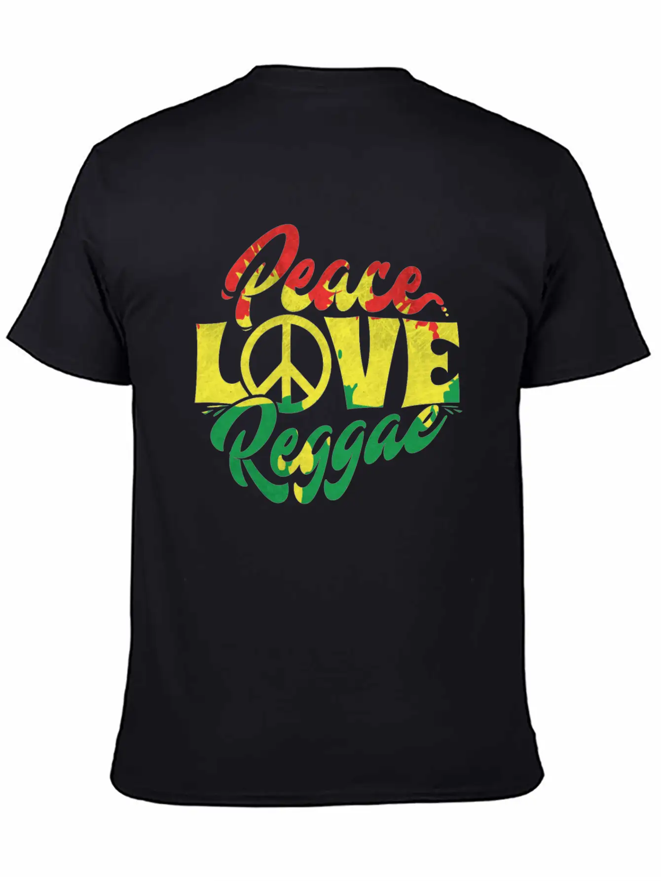 Reggae Is Love And Peace Music Stylish Everyday T-Shirt – Unisex Basic Cotton Tee