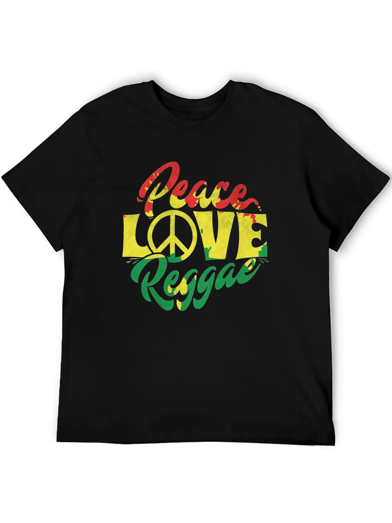Reggae Is Love And Peace Music Stylish Everyday T-Shirt – Unisex Basic Cotton Tee
