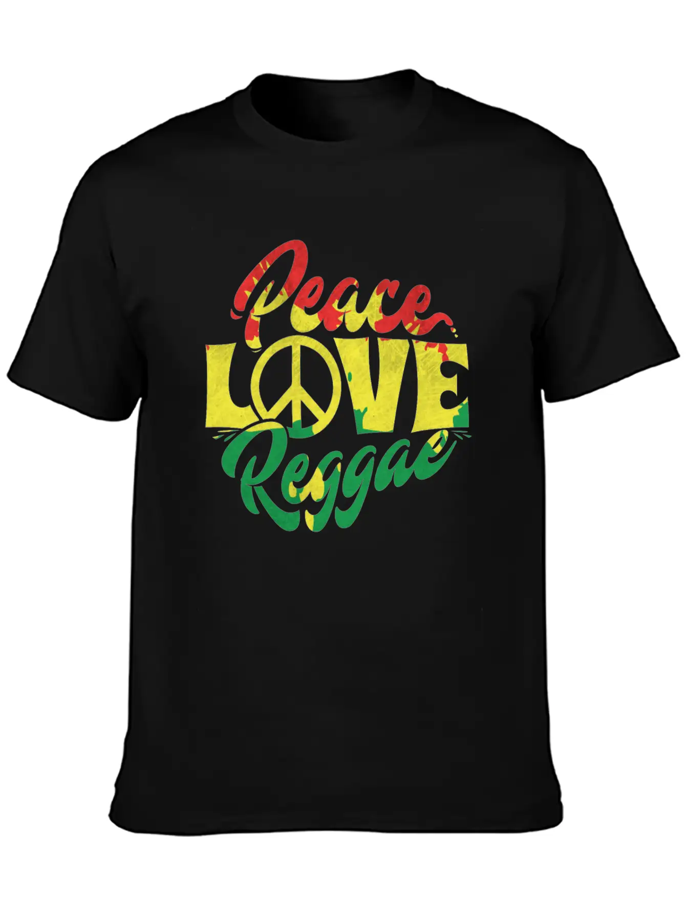 Reggae Is Love And Peace Music Stylish Everyday T-Shirt – Unisex Basic Cotton Tee