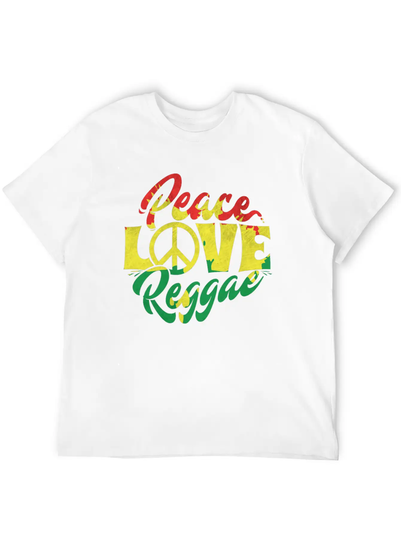 Reggae Is Love And Peace Music Stylish Everyday T-Shirt – Unisex Basic Cotton Tee