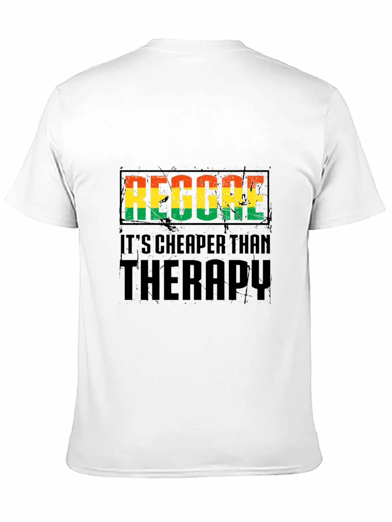 Reggae It's Cheaper Than Therapy T-Shirt Comfortable Minimalist Graphic Tee – Summer Style Essential