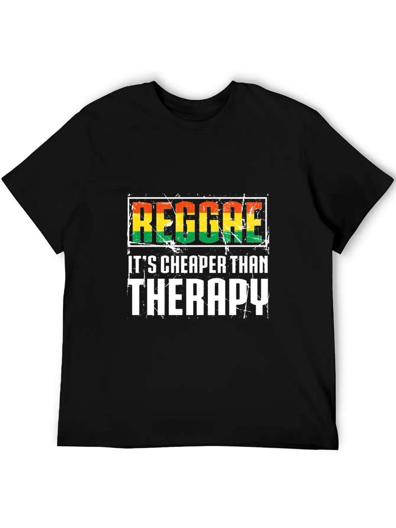 Reggae It's Cheaper Than Therapy T-Shirt Comfortable Minimalist Graphic Tee – Summer Style Essential