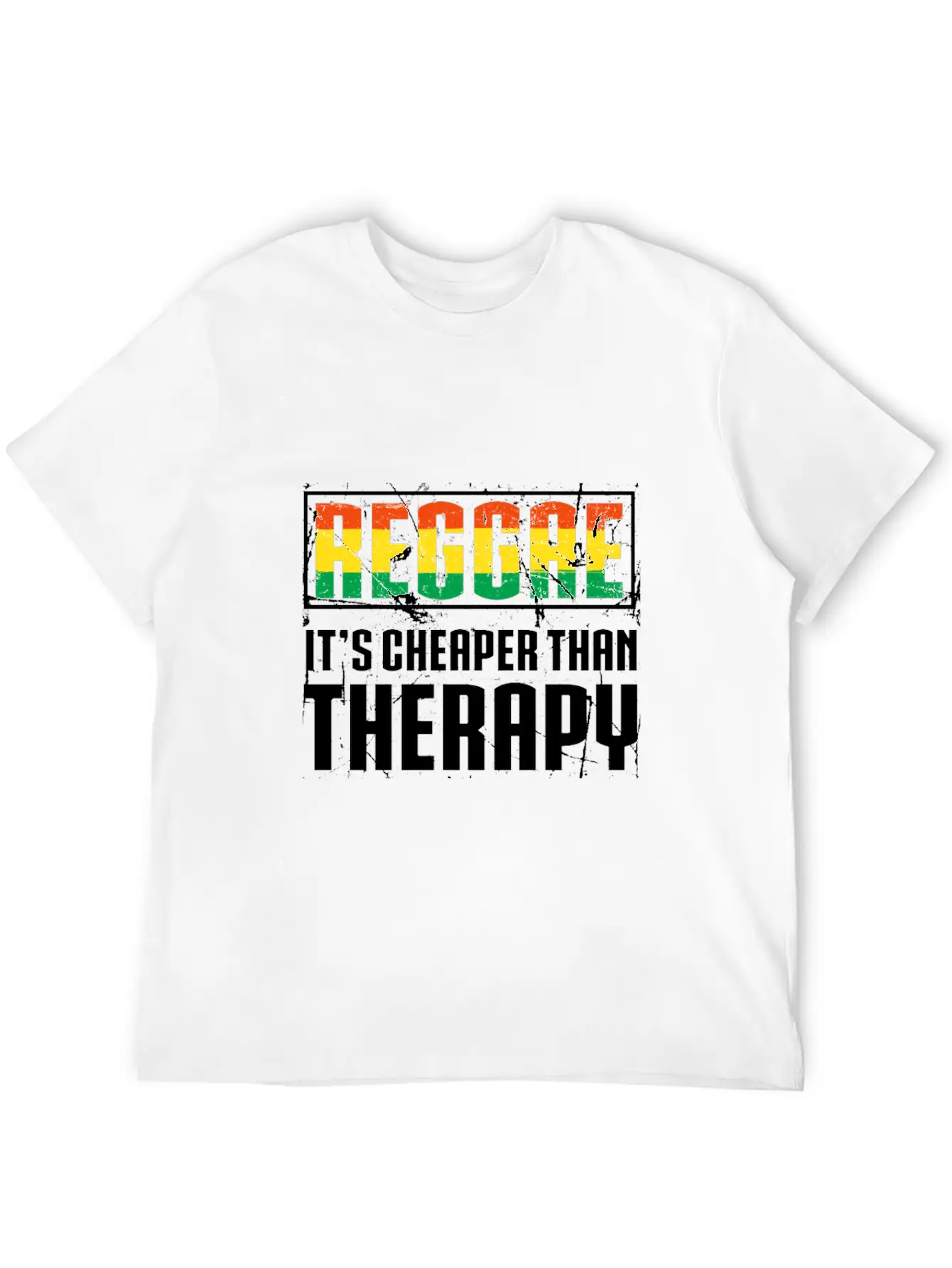 Reggae It's Cheaper Than Therapy T-Shirt Comfortable Minimalist Graphic Tee – Summer Style Essential