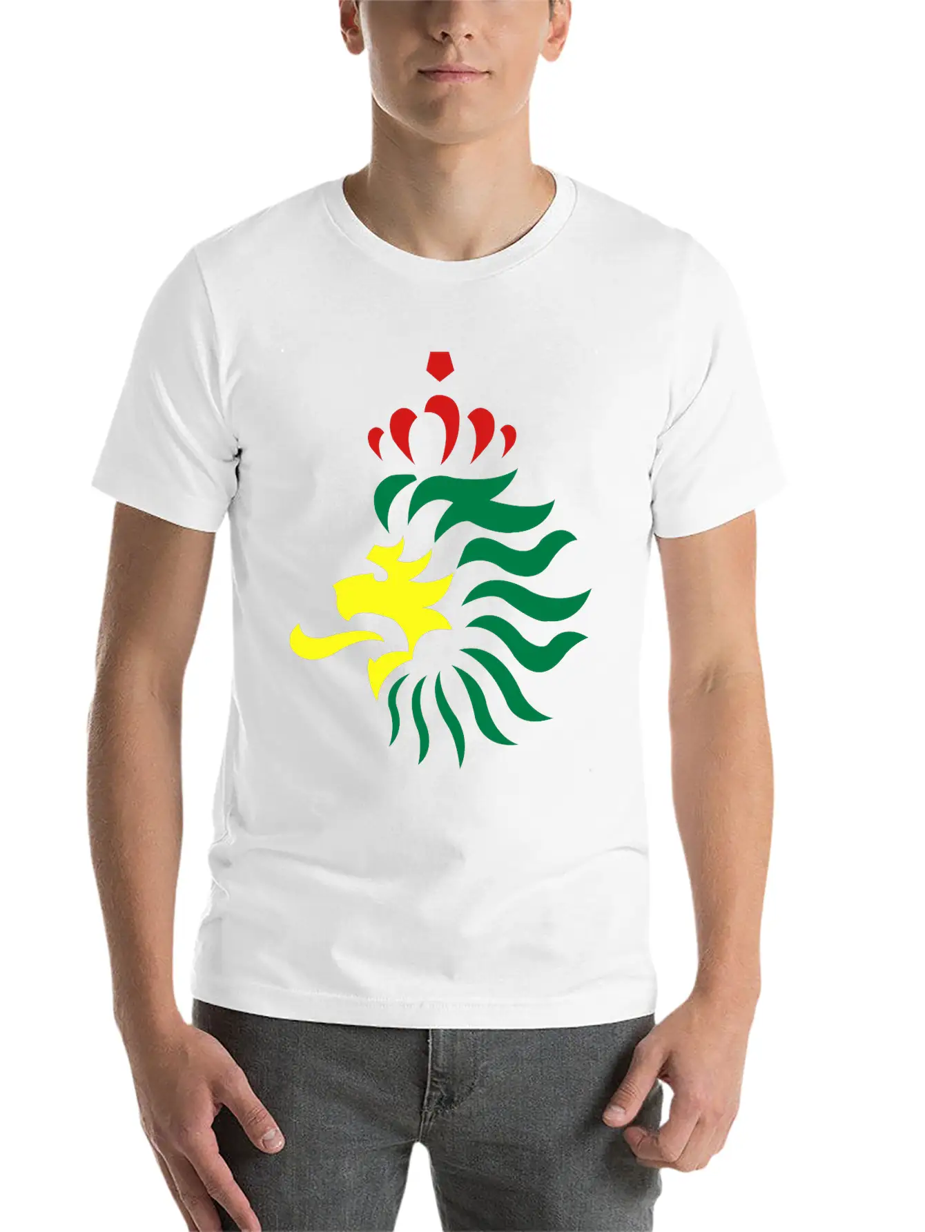 Reggae Lion King Crown 3c Essential Unisex Summer Tee – Soft Cotton Casual Fit