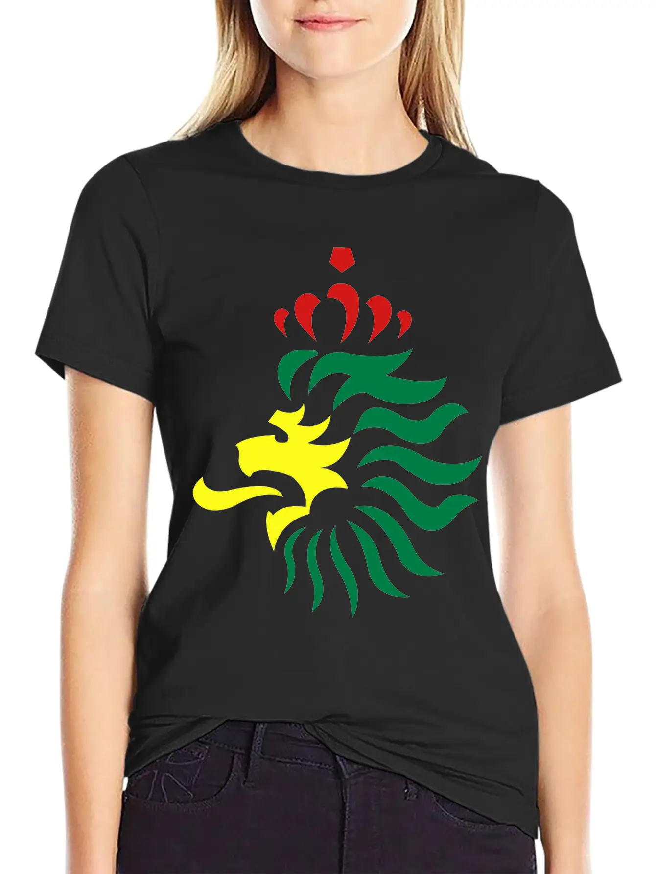 Reggae Lion King Crown 3c Essential Unisex Summer Tee – Soft Cotton Casual Fit